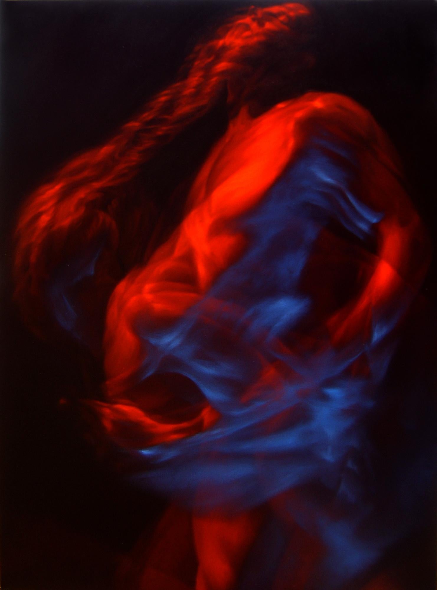 Michael Tole Figurative Painting - Red and Blue Men