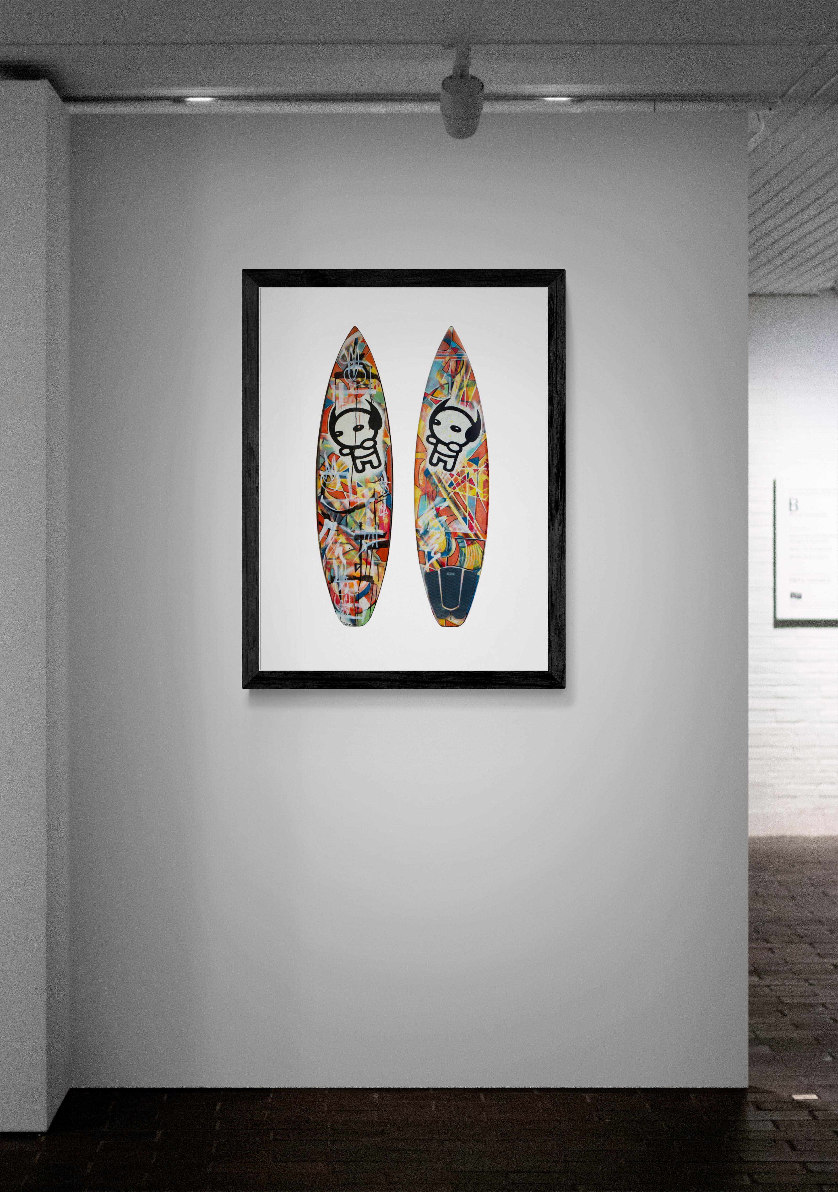Artist: Michael Torquato deNicola

Title: Rock Star Surf Board Print

Edition Details: Archival pigment print on 100% Agave/Cotton sustainable fine art paper, signed and numbered in the margins by the artist, and released in the following exclusive
