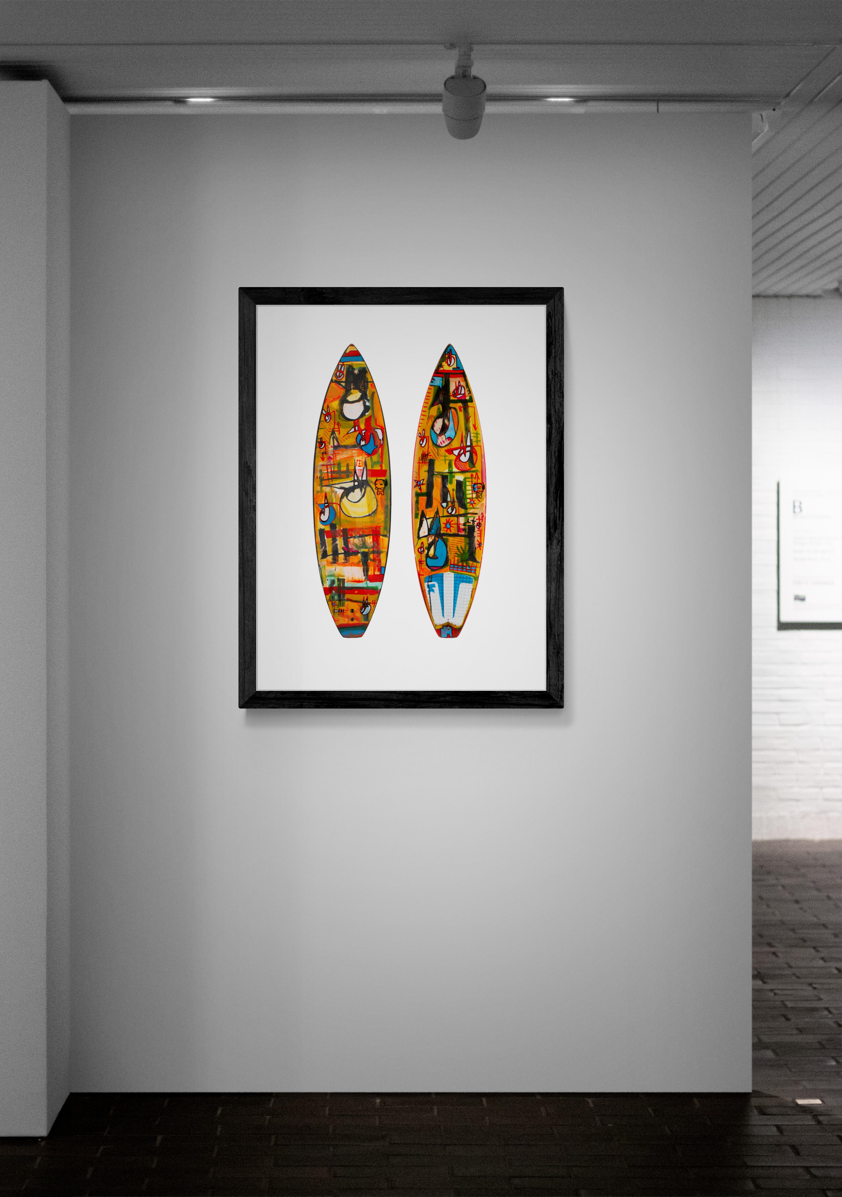 Artist: Michael Torquato deNicola

Title: Sun Down Surf Board Print

Edition Details: Archival pigment print on 100% Agave/Cotton sustainable fine art paper, signed and numbered in the margins by the artist, and released in the following exclusive