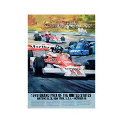 1976 original poster by Michael Turner United States Grand Prix at Watkins Glen