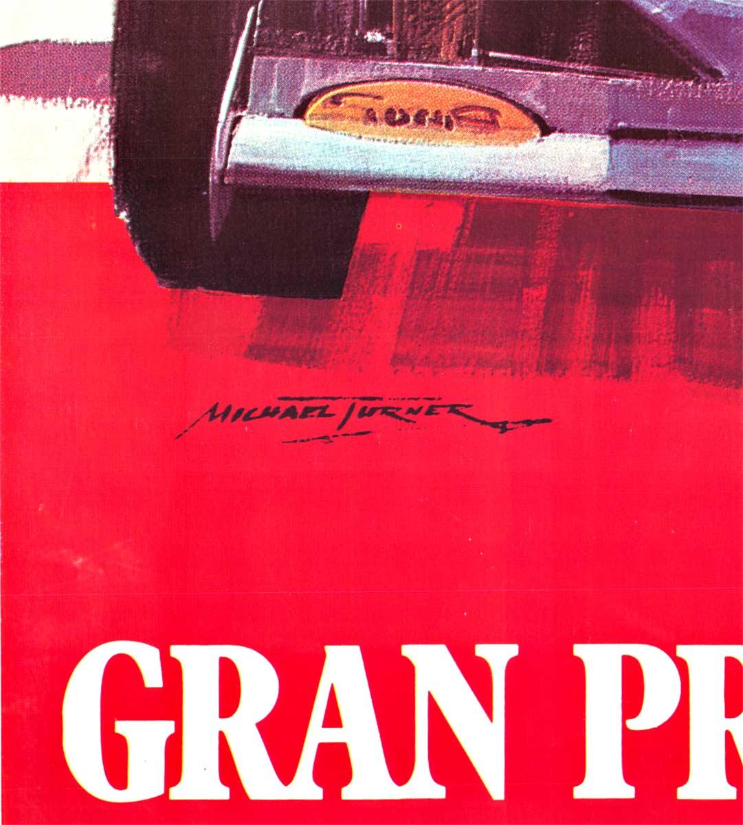 Original XXII Gran Premiio de Espana vintage racing poster, Formula 1 - Print by Michael Turner