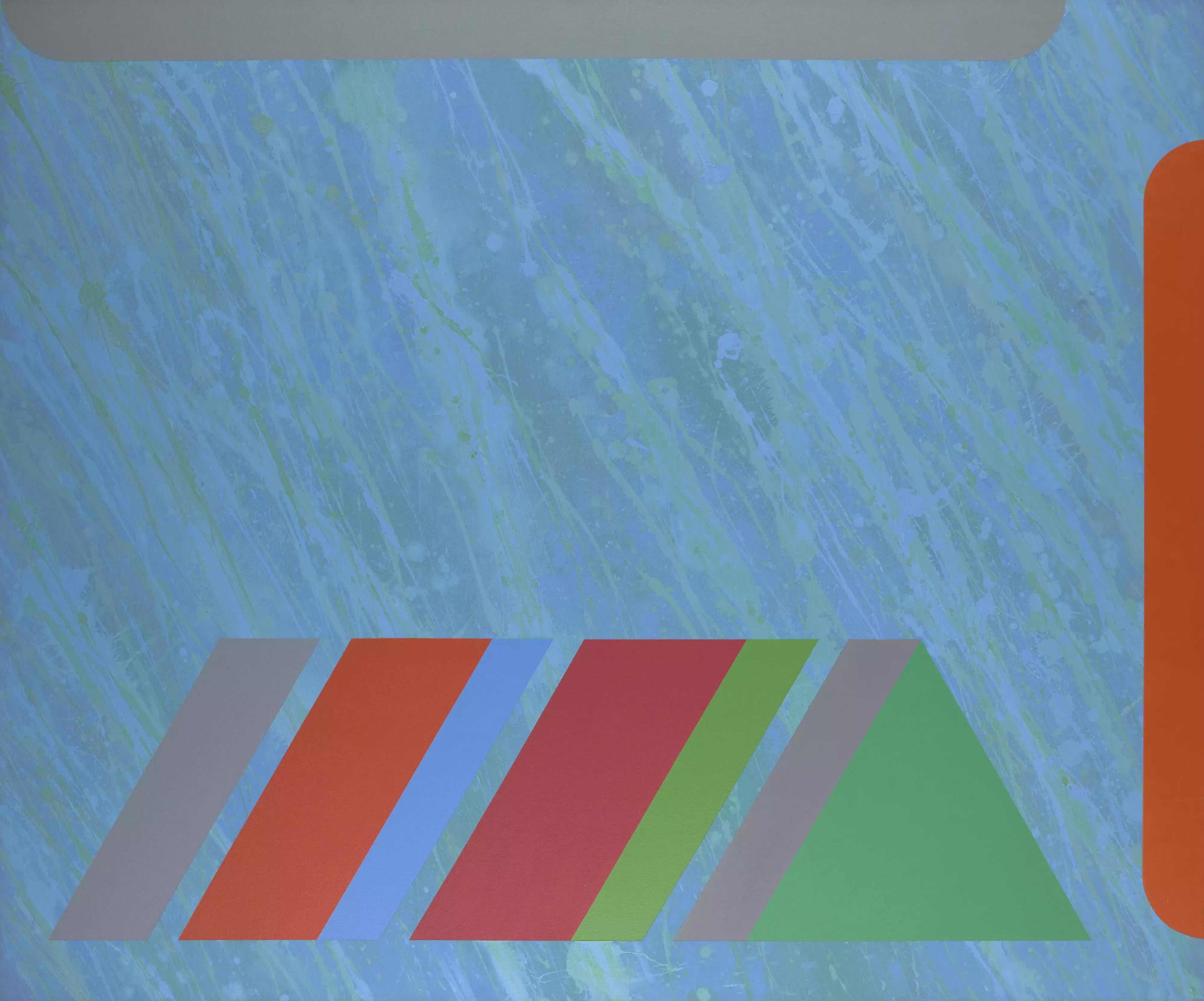 Michael Tyzack Abstract Painting - Daybreak Express #3