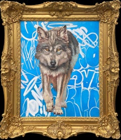 "Speak Softly" - Abstracted Impressionist Animal Portrait, Oil Painting on Panel