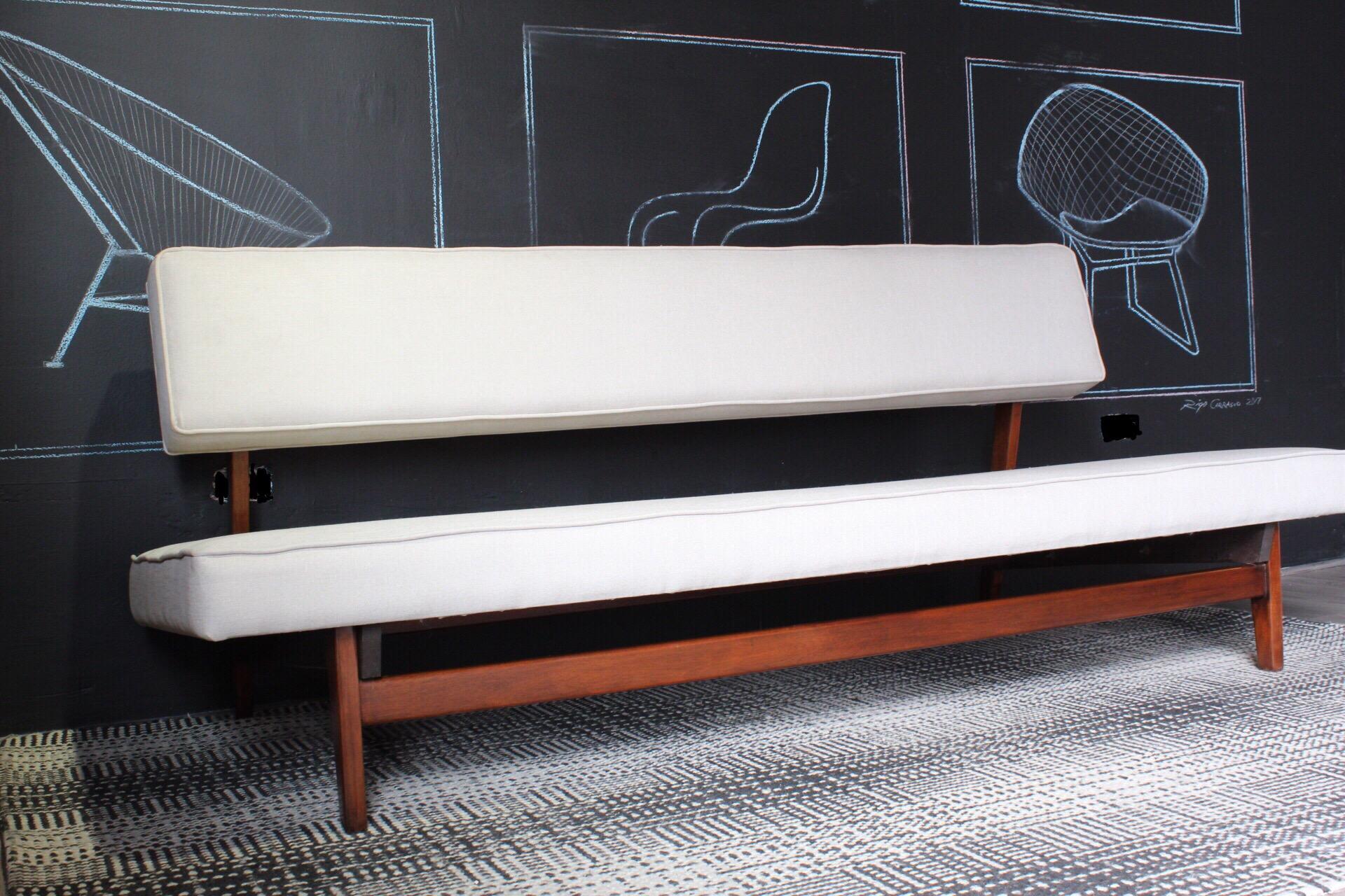 Michael van Beuren Daybed with two positions in the seat and professionally restored, the last photo is from the catalog of 