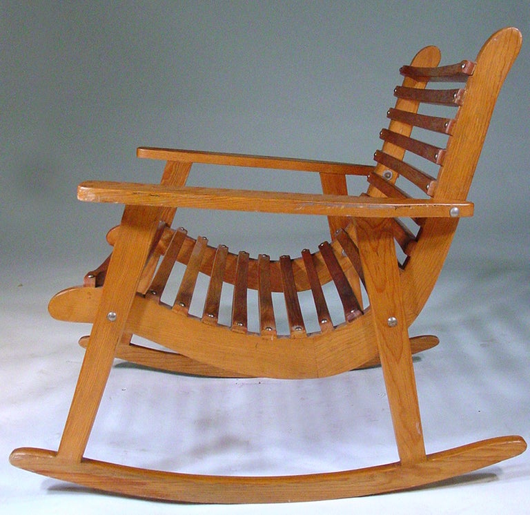 Easy Rocking Chair von Michael Van Beuren:: Paar für Domus (Moderne der Mitte des Jahrhunderts) im Angebot