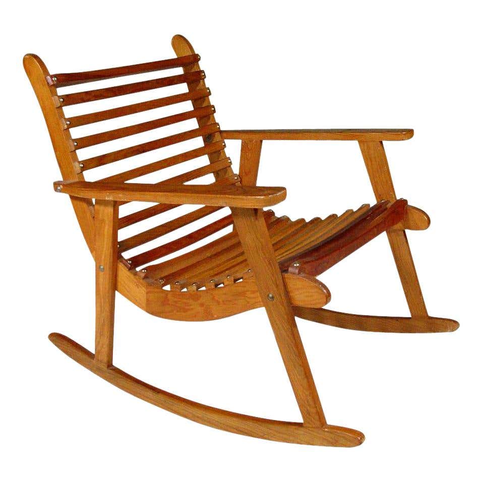 Restored Rare Snake Arm Rattan Rocking Child Chair at 1stDibs
