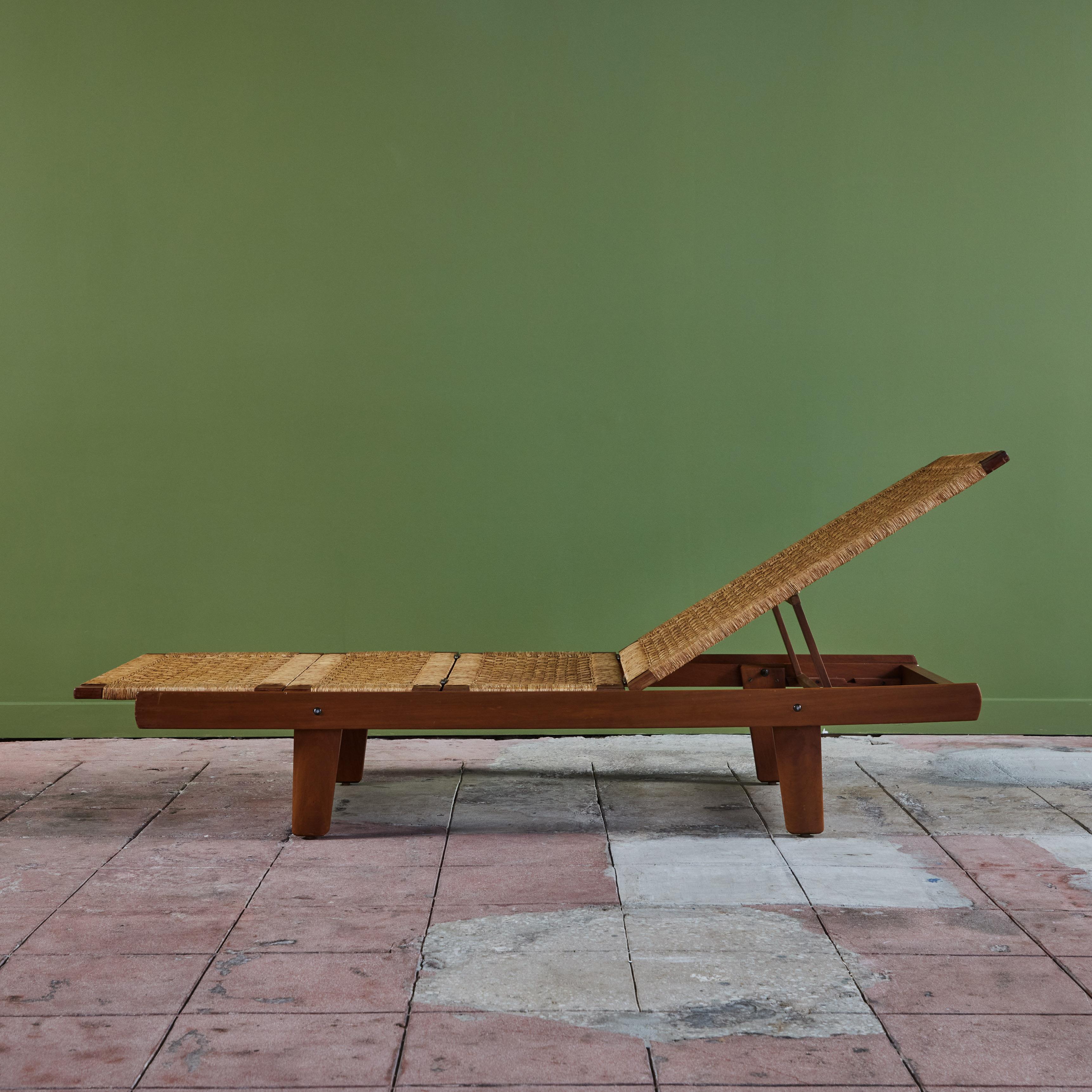 Woven Michael Van Beuren Lounge Chair Bench For Sale