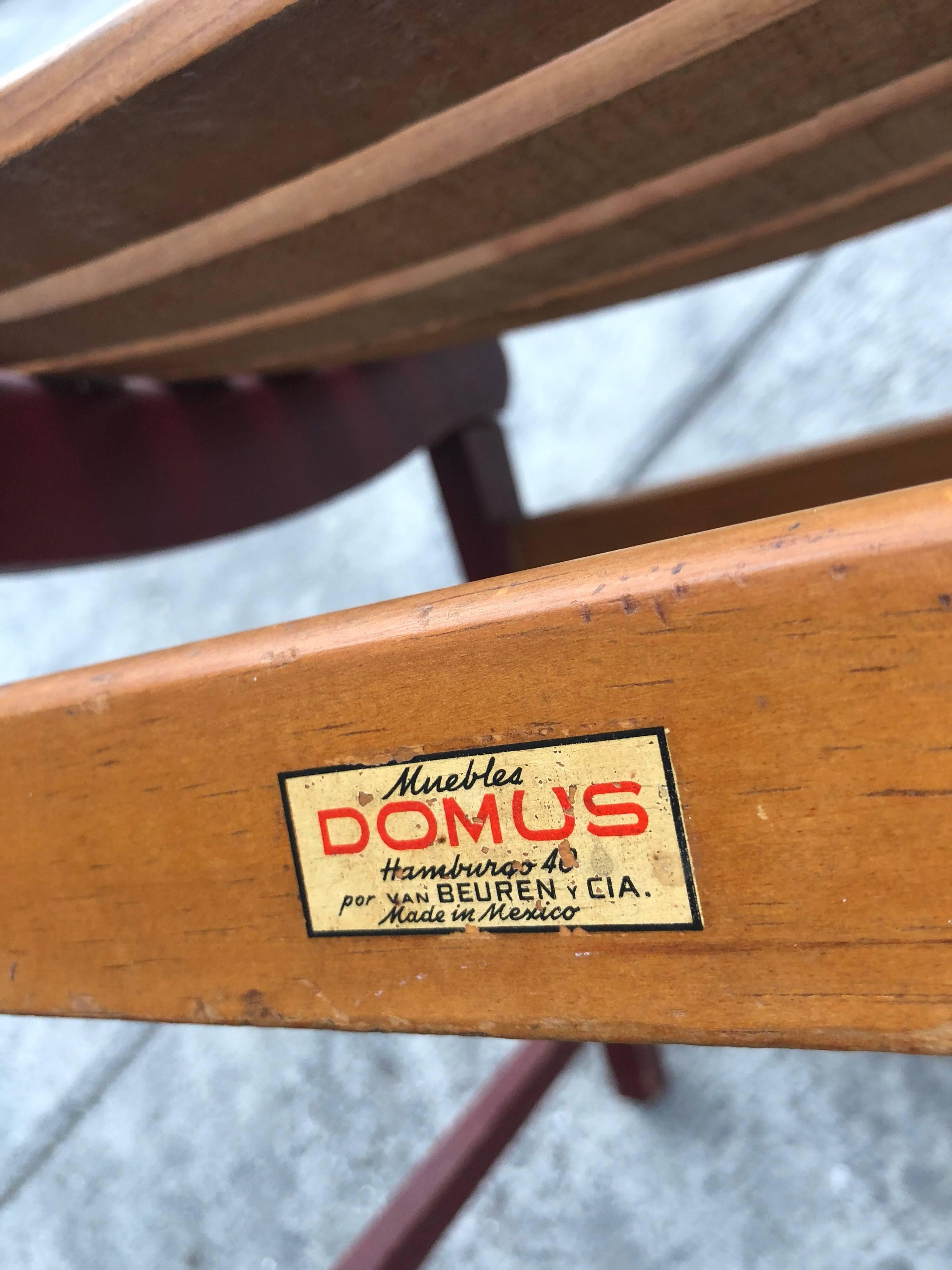 Michael van Beuren Original Chair for Domus, circa 1947 In Good Condition In San Pedro Garza Garcia, Nuevo Leon
