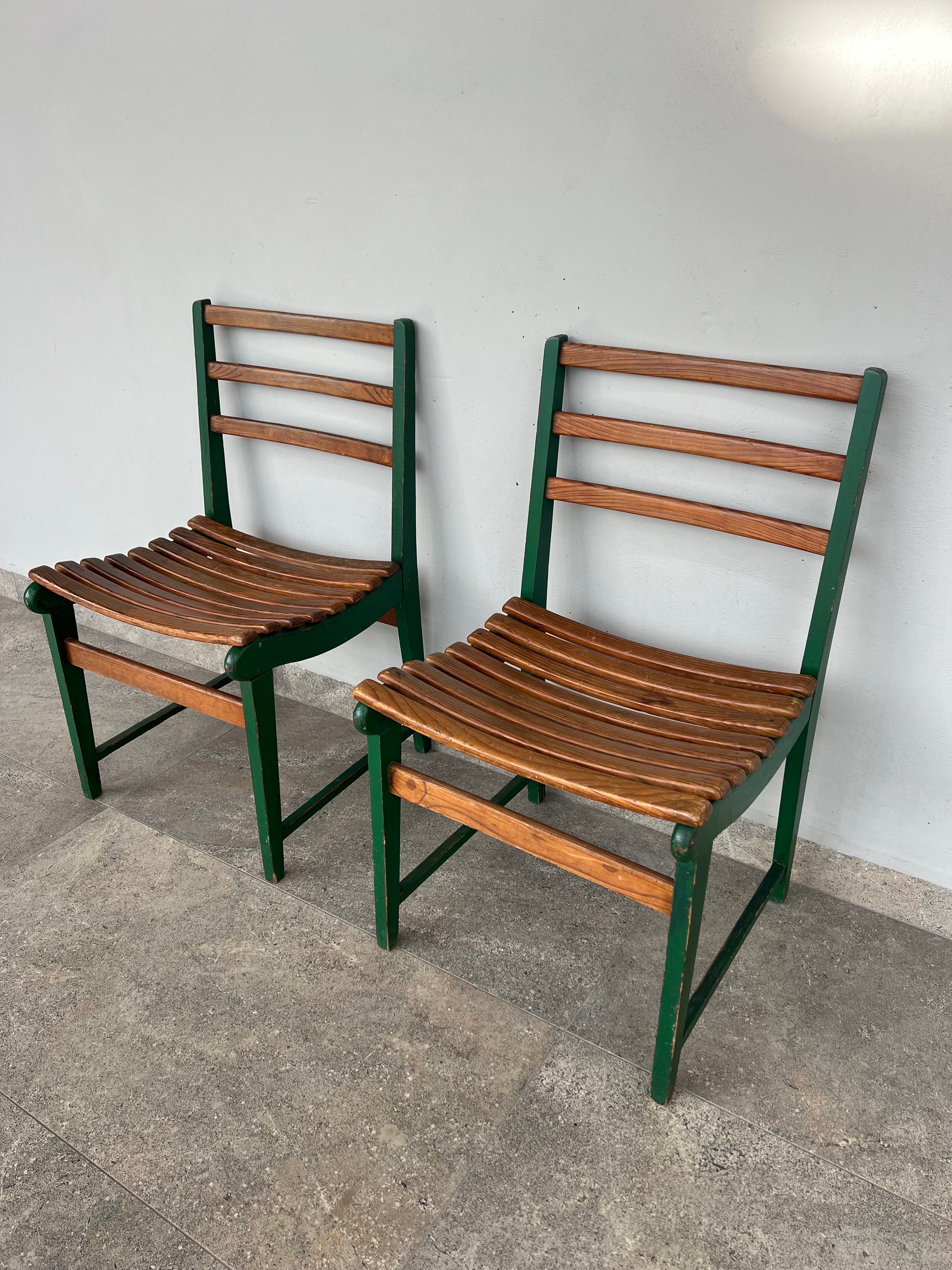 Bauhaus Paire de chaises originales Michael van Beuren pour Domus en vente