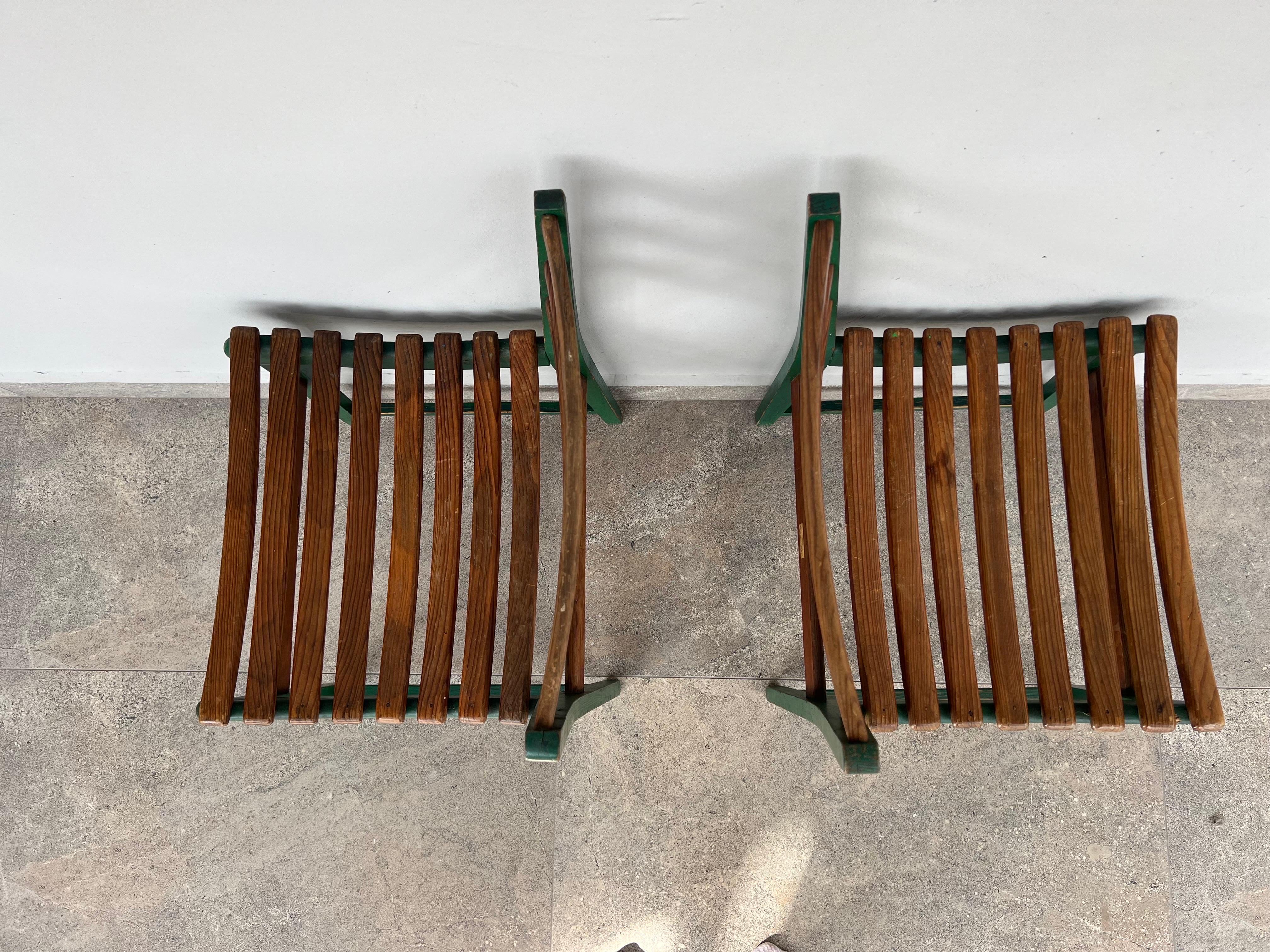 Pine Michael van Beuren Original Pair of Chairs for Domus For Sale