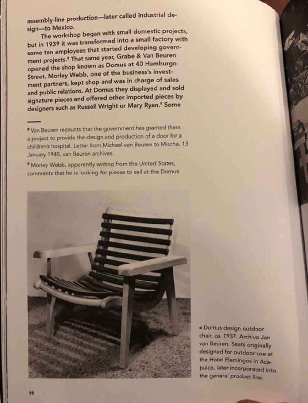 Pine Michael van Beuren Set of Two Original Armchairs and Cocktail Table for Domus