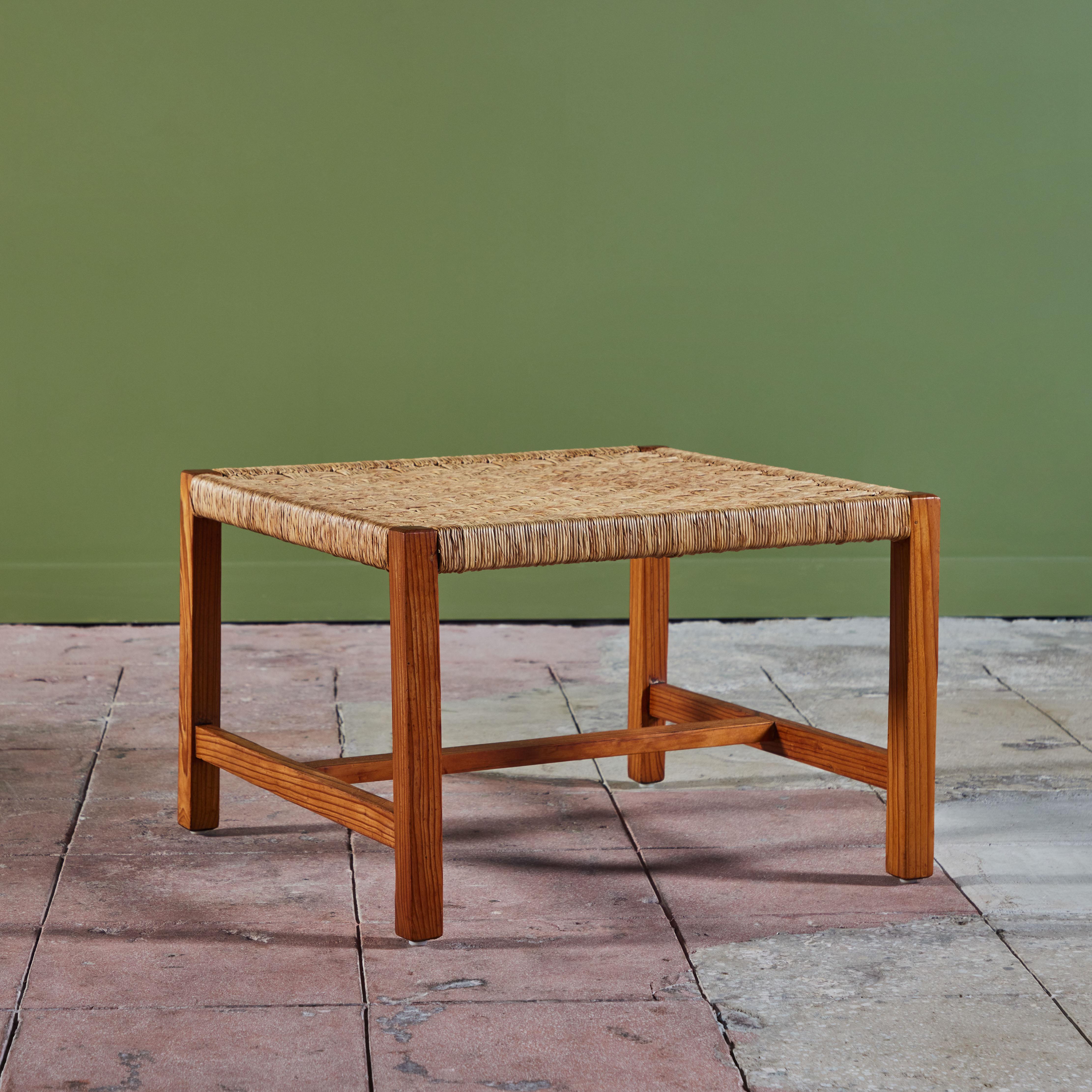 Michael Van Beuren Woven Side Table In Excellent Condition For Sale In Los Angeles, CA