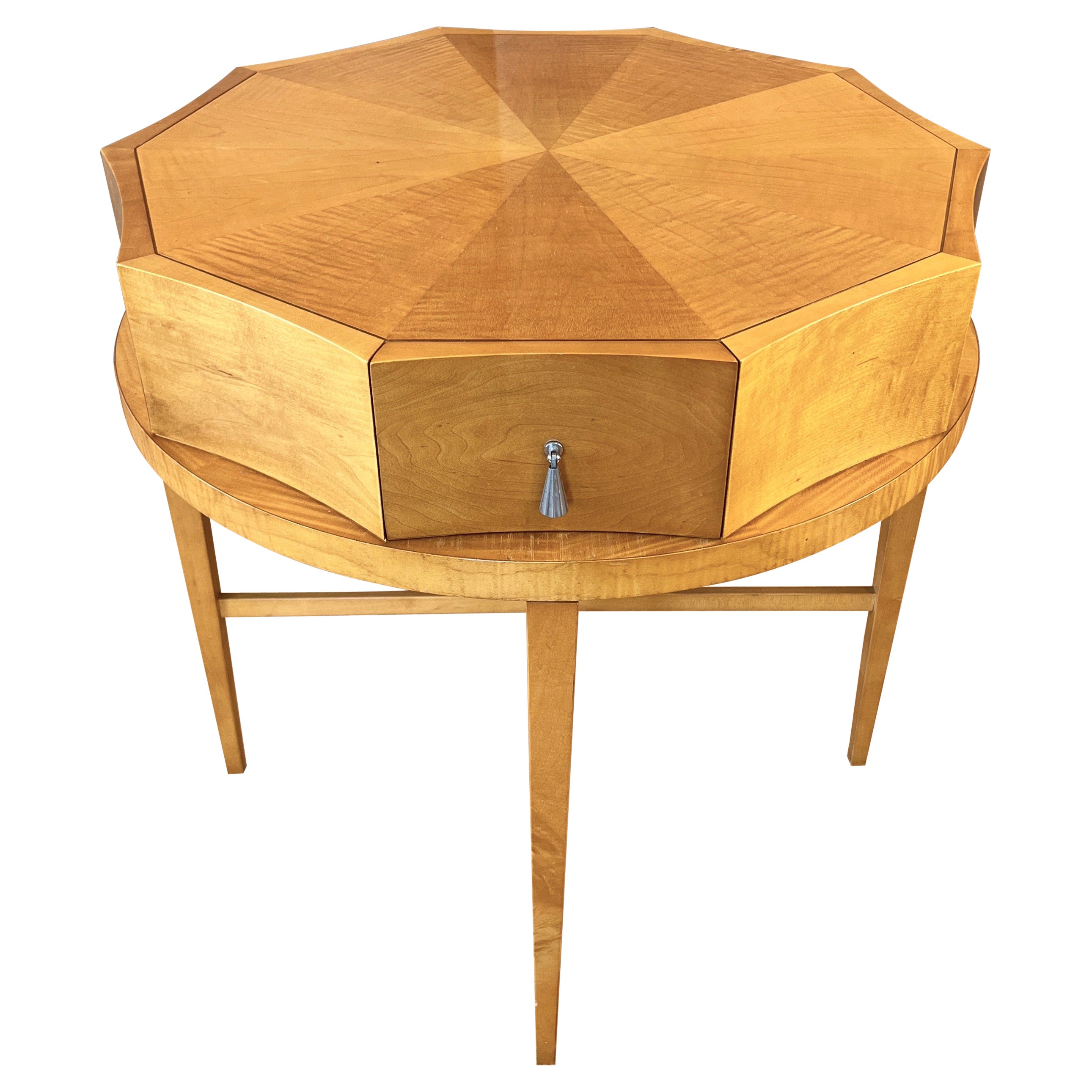 Michael Vanderbyl for Baker Archetype Decagonal Lamp Table with Drawer, 1990