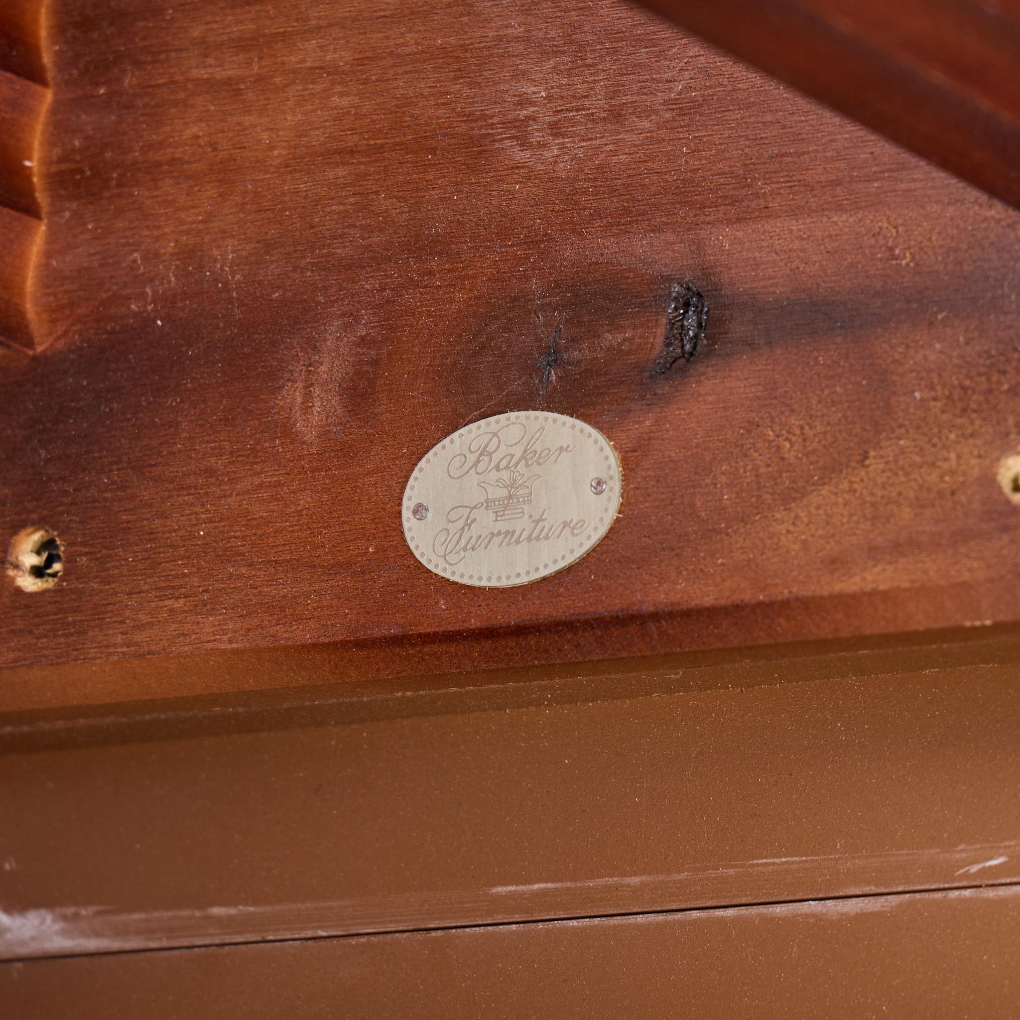 Michael Vanderbyl para Baker Mesa de comedor extensible arquetipo caoba - 1 hoja en venta 4