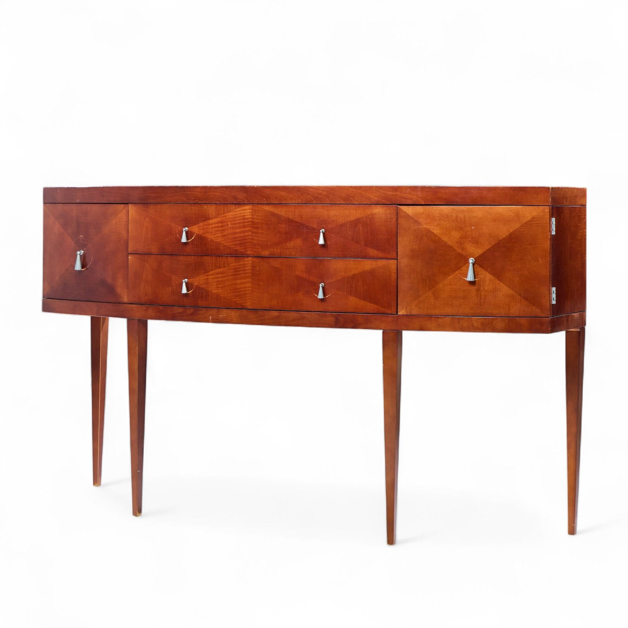 Modern Michael Vanderbyl for Baker Furniture Archetype Mahogany Console Credenza For Sale