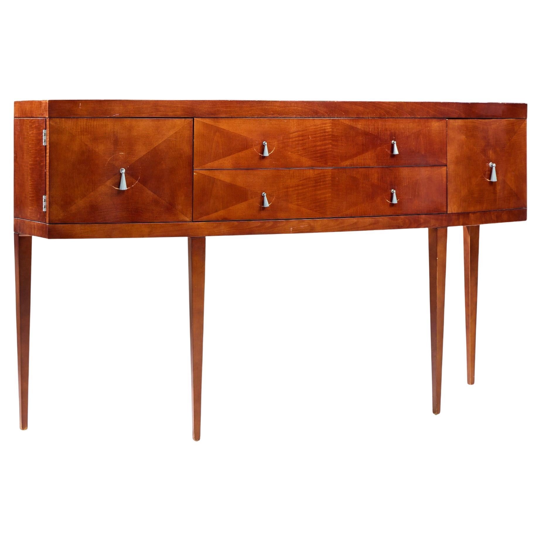 Michael Vanderbyl for Baker Furniture Archetype Mahogany Console Credenza For Sale