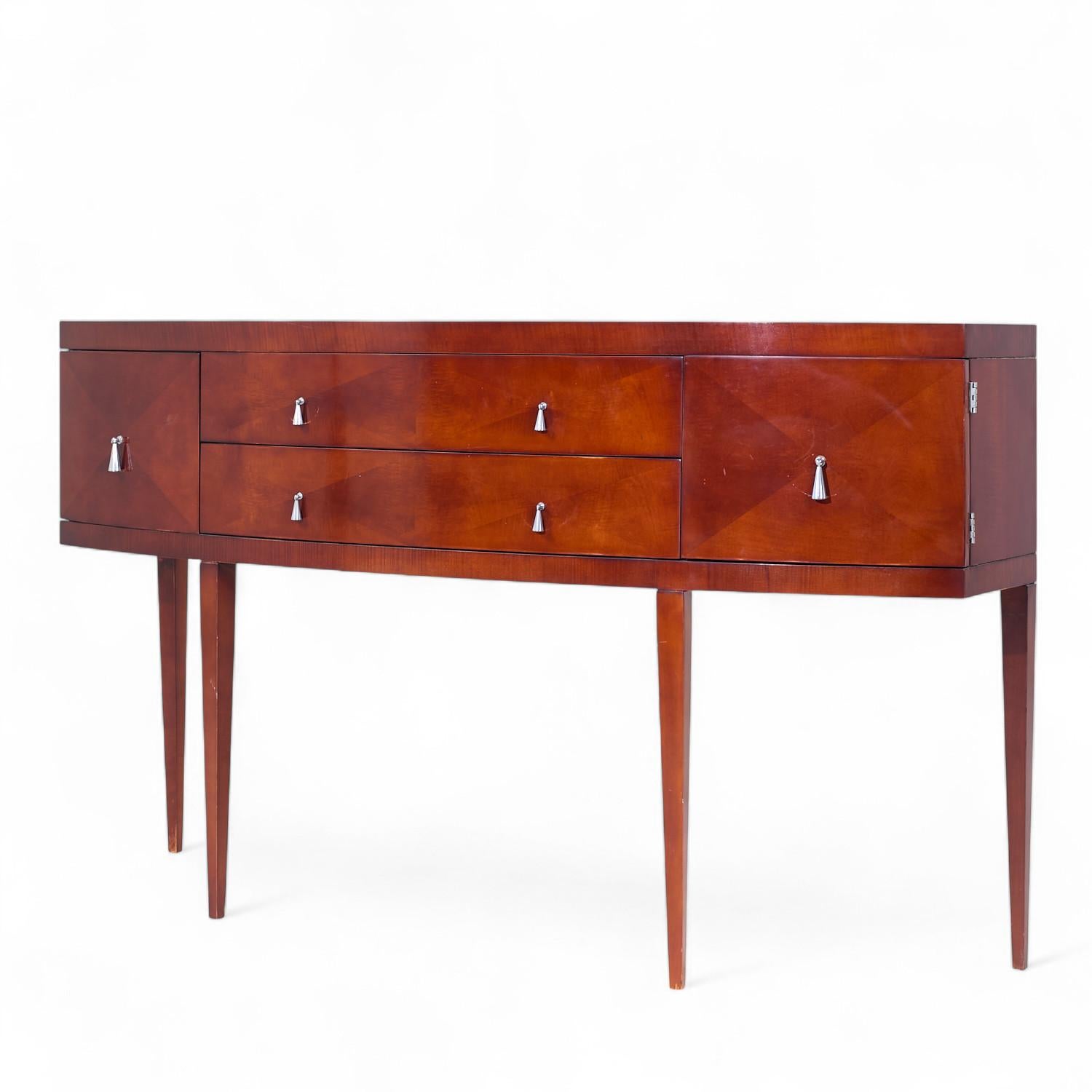 Modern Michael Vanderbyl for Baker Furniture Archetype Mahogany Credenza For Sale