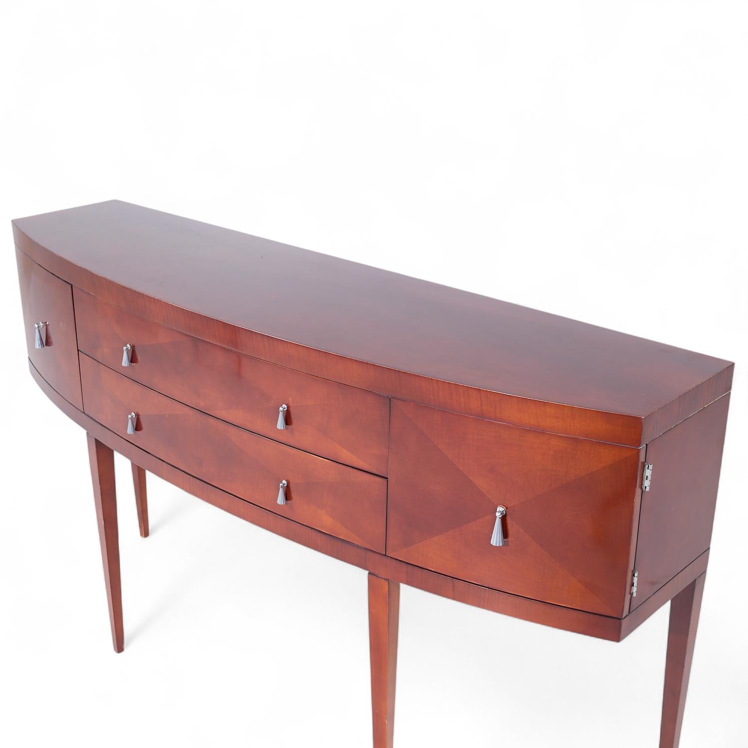 Michael Vanderbyl for Baker Furniture Archetype Mahogany Credenza For Sale 3
