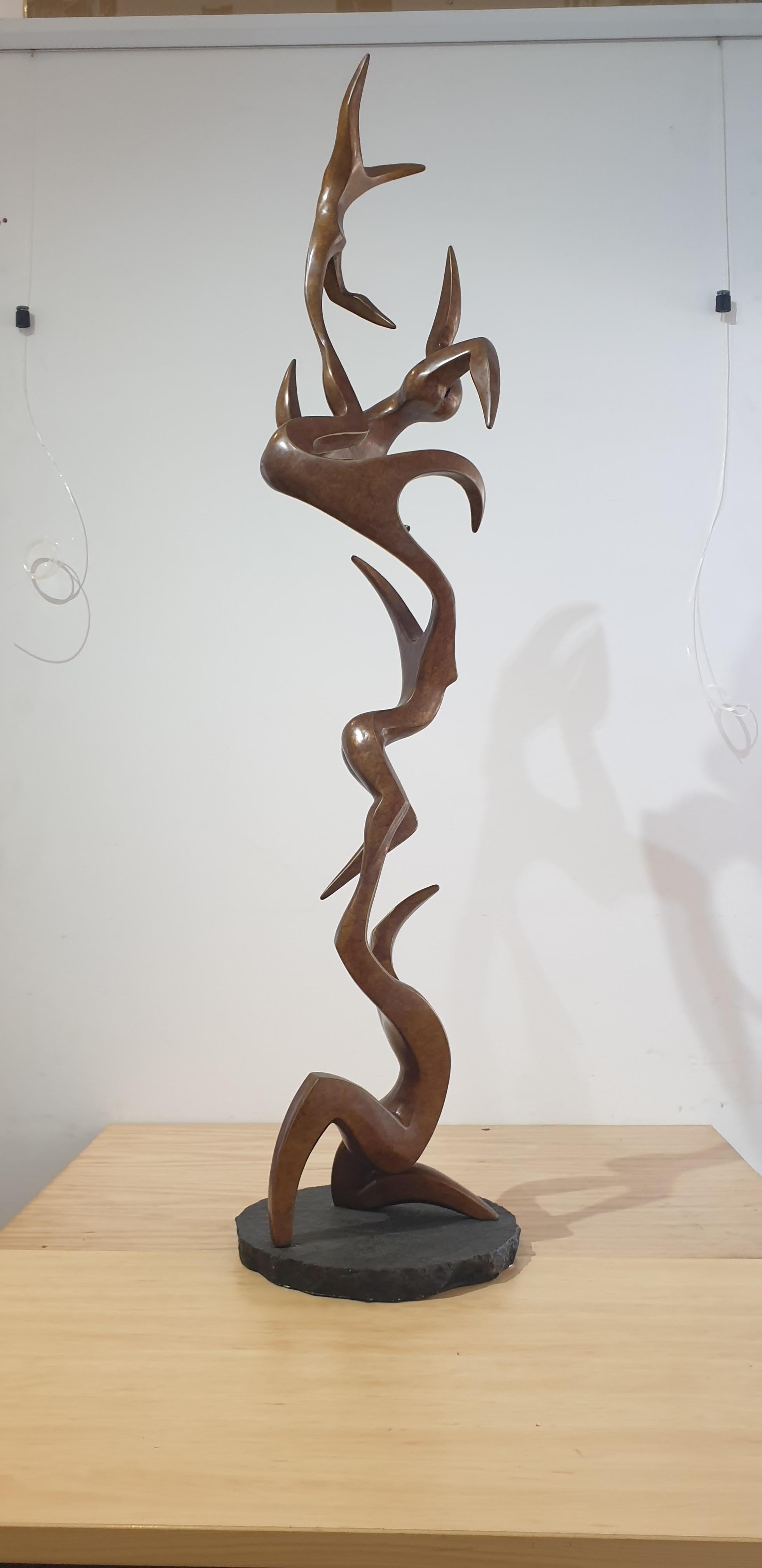 Flug , Zeitgenössische Bronze-Skulptur (Moderne), Sculpture, von Michael Vaynman
