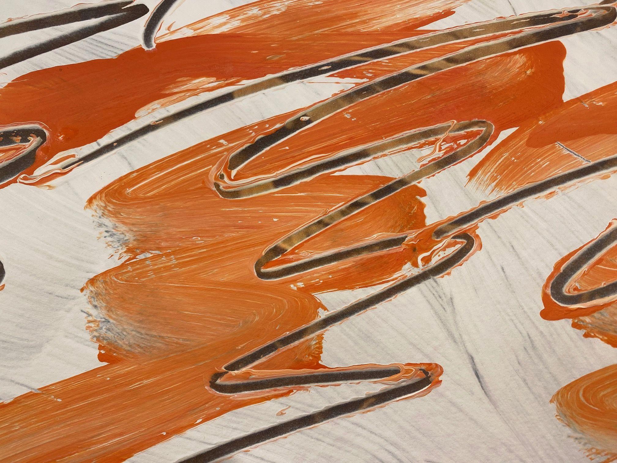 Abstract Wall Art Drawing/Painting #01012023, Mixed Media on Watercolor Paper 1