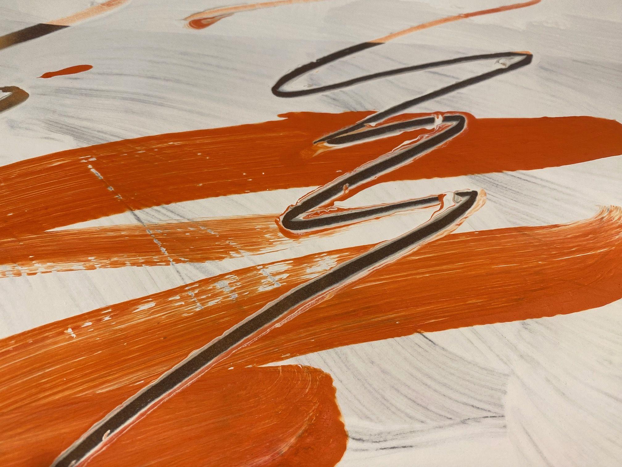 Abstract Wall Art Drawing/Painting #01012023, Mixed Media on Watercolor Paper 2