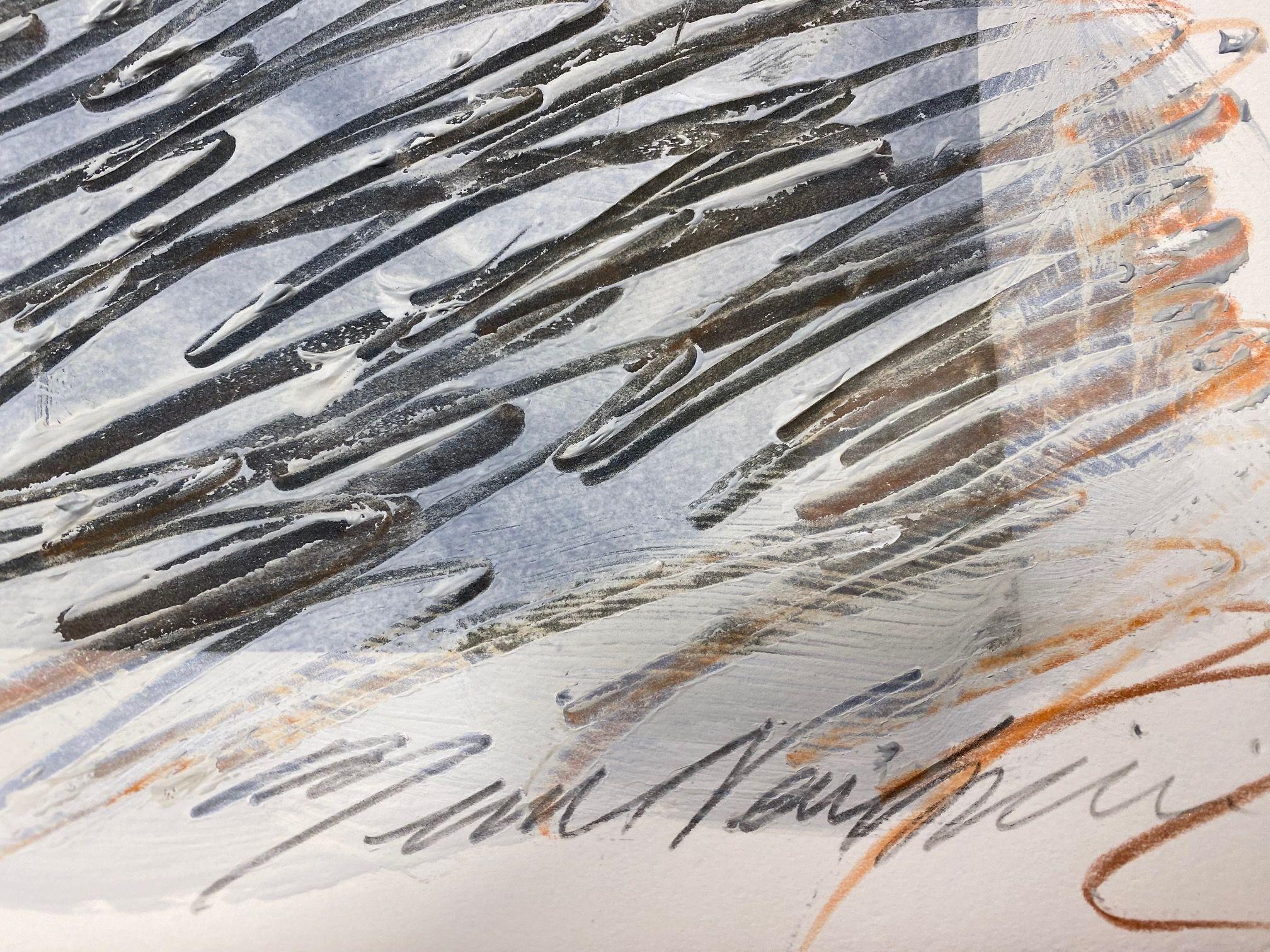 Abstract Wall Art Drawing/Painting #01042023, Mixed Media on Watercolor Paper 3