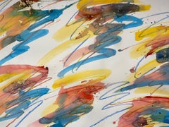 Abstract Wall Art Drawing/Painting #08312022, Mixed Media on Watercolor Paper