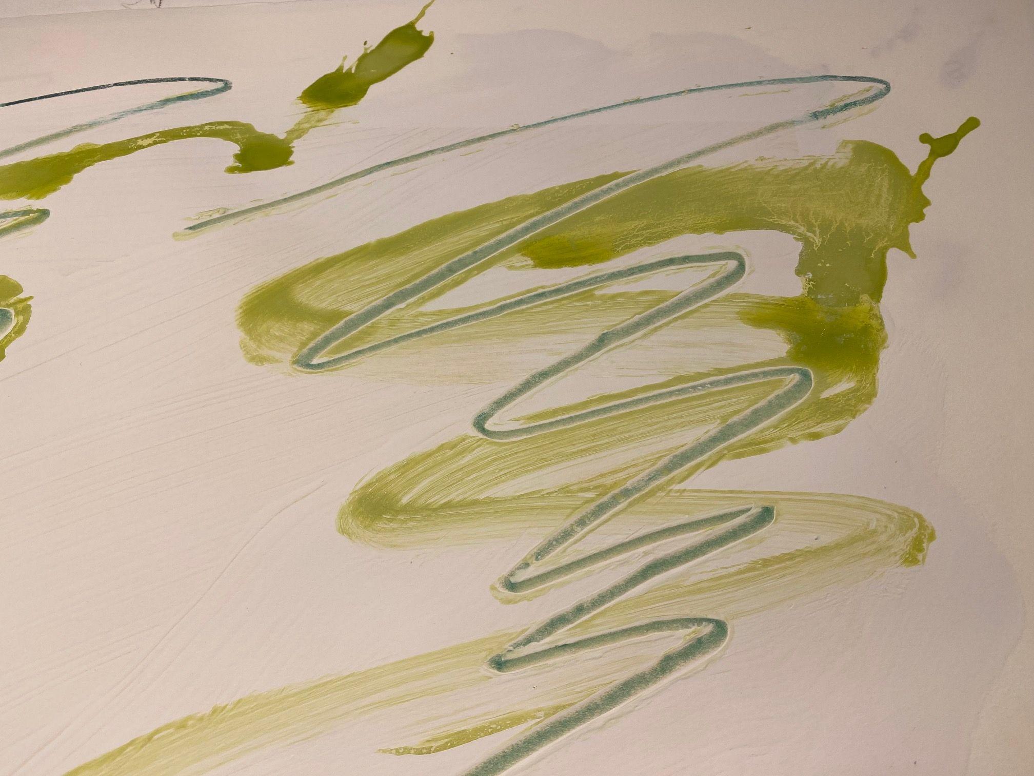 Disegno/pittura astratta da parete #12162022, tecnica mista su carta acquerello - Mixed Media Art Espressionismo astratto di Michael Verlangieri