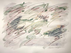 Abstract Wall Art Drawing/Painting #12192022, Mixed Media on Watercolor Paper
