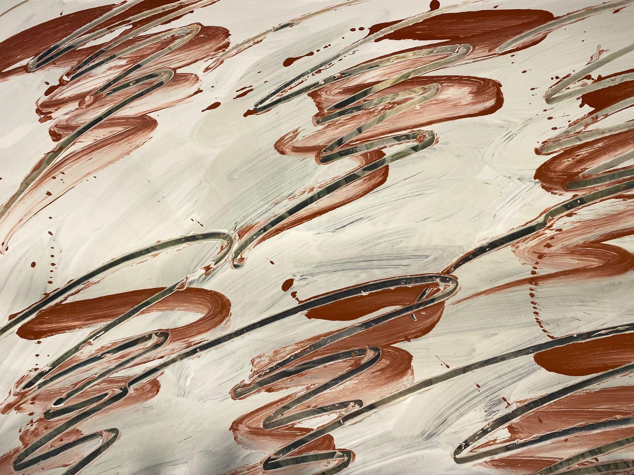 Arte mural abstracto Dibujo/Pintura #12202022, Técnica mixta sobre papel de acuarela - Mixed Media Art Abstracto de Michael Verlangieri