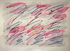 Abstract Wall Art Drawing/Painting #12282022, Mixed Media on Watercolor Paper