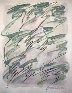 Abstract Wall Art Drawing/Painting #01022023, Painting, Acrylic on Watercolor Pa