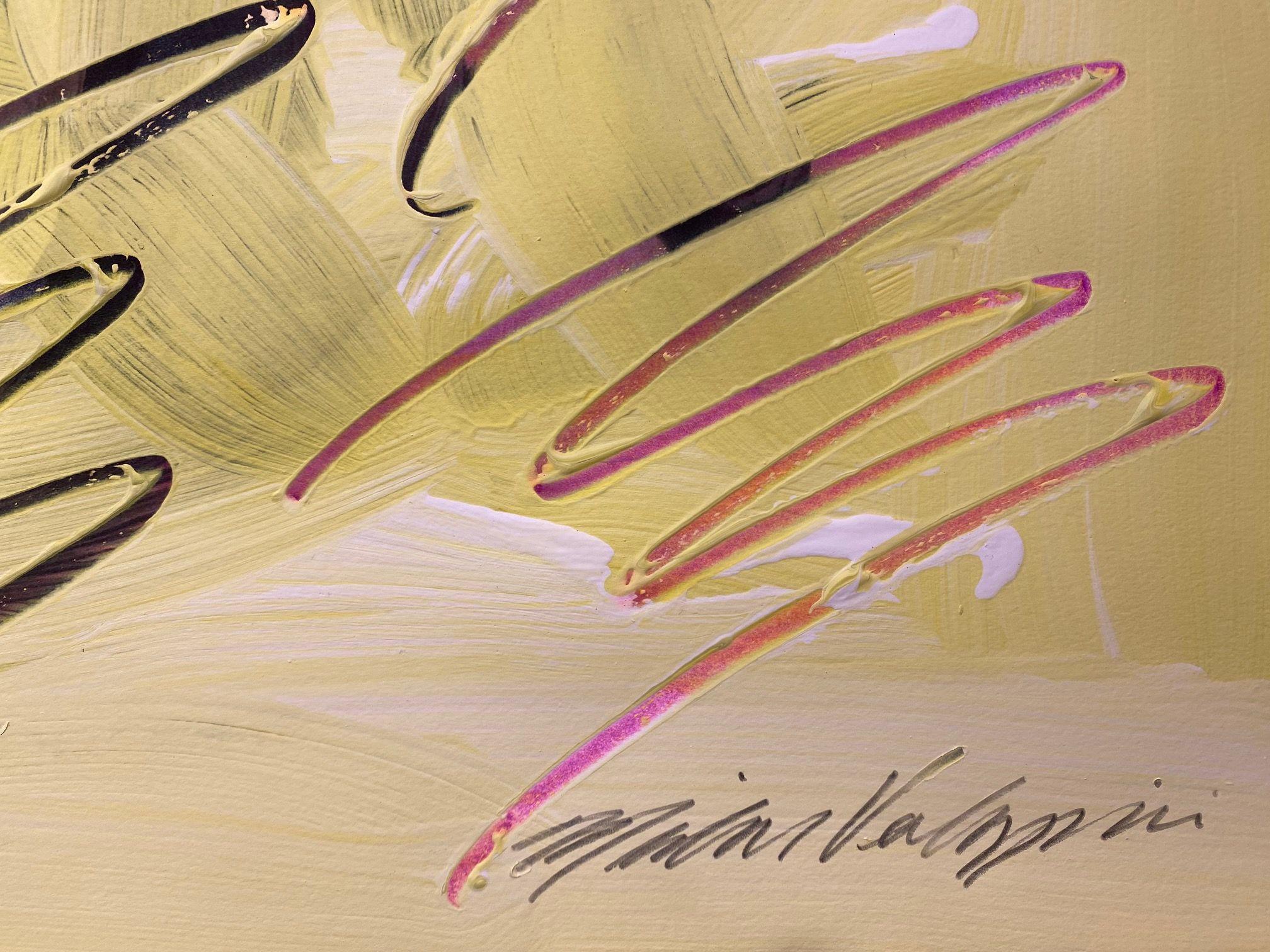 Disegno/pittura astratta da parete #01142023, Pittura, Acrilico su acquerello Pa - Painting Astratto di Michael Verlangieri