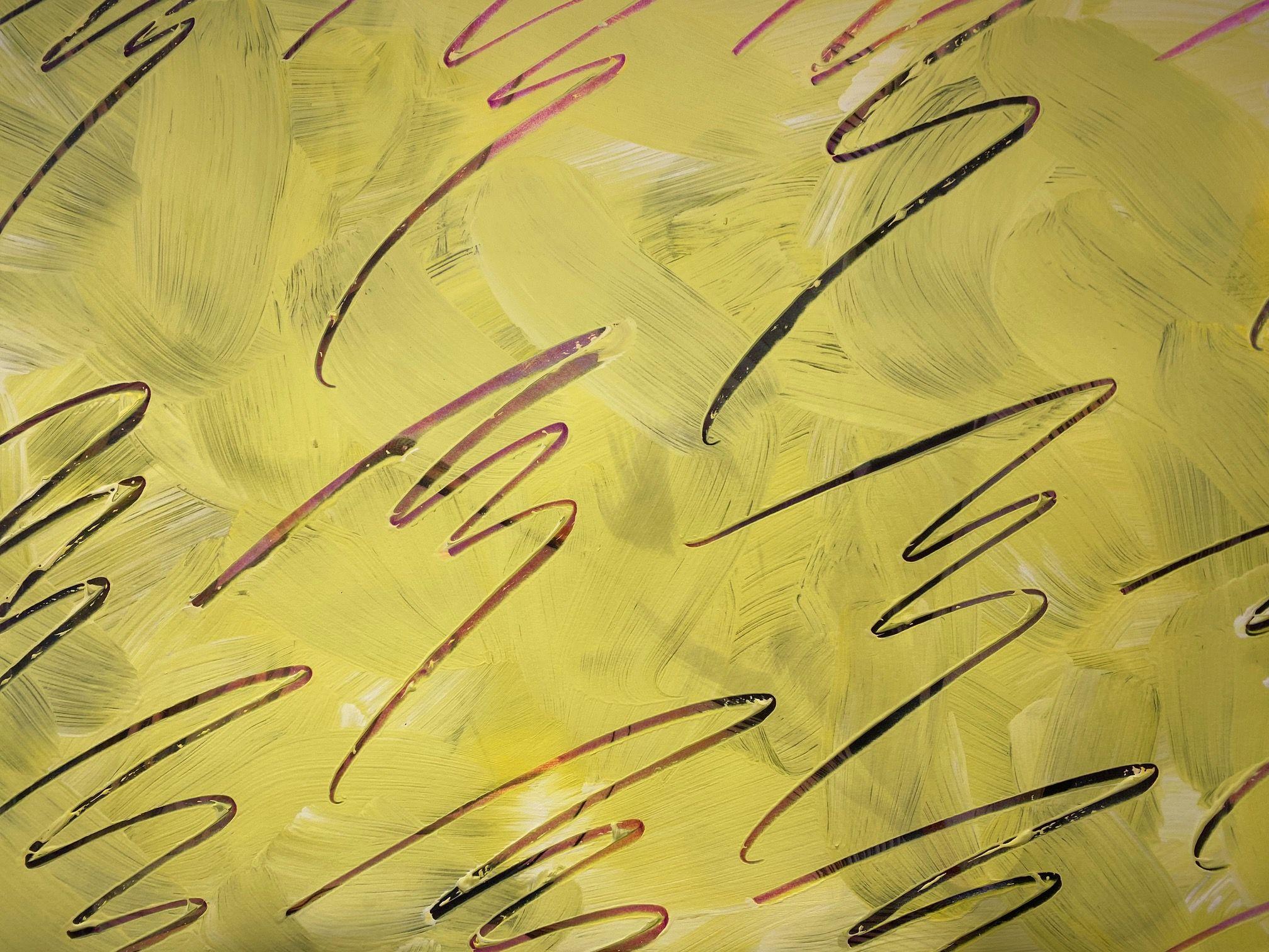 Disegno/pittura astratta da parete #01142023, Pittura, Acrilico su acquerello Pa - Abstract Painting Beige di Michael Verlangieri