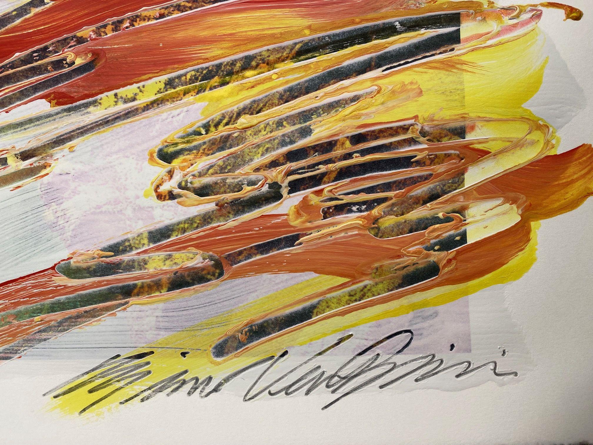 Abstract Wall Art Drawing/Painting #12302022, Painting, Acrylic on Watercolor Pa 4