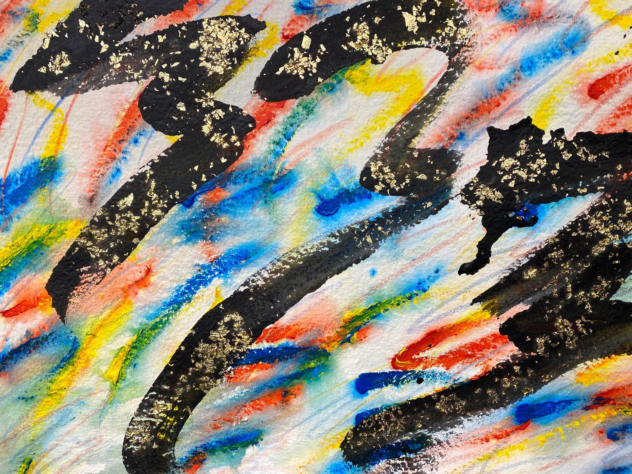 Pintura sobre papel hecho a mano #12282020, Pintura, Acrílico sobre papel - Painting de Michael Verlangieri