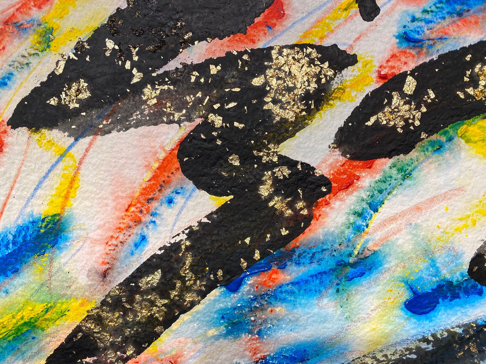 Pintura sobre papel hecho a mano #12282020, Pintura, Acrílico sobre papel - Painting Abstracto de Michael Verlangieri