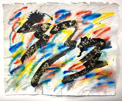 Painting on Handmade Paper #12282020, Painting, Acrylic on Paper