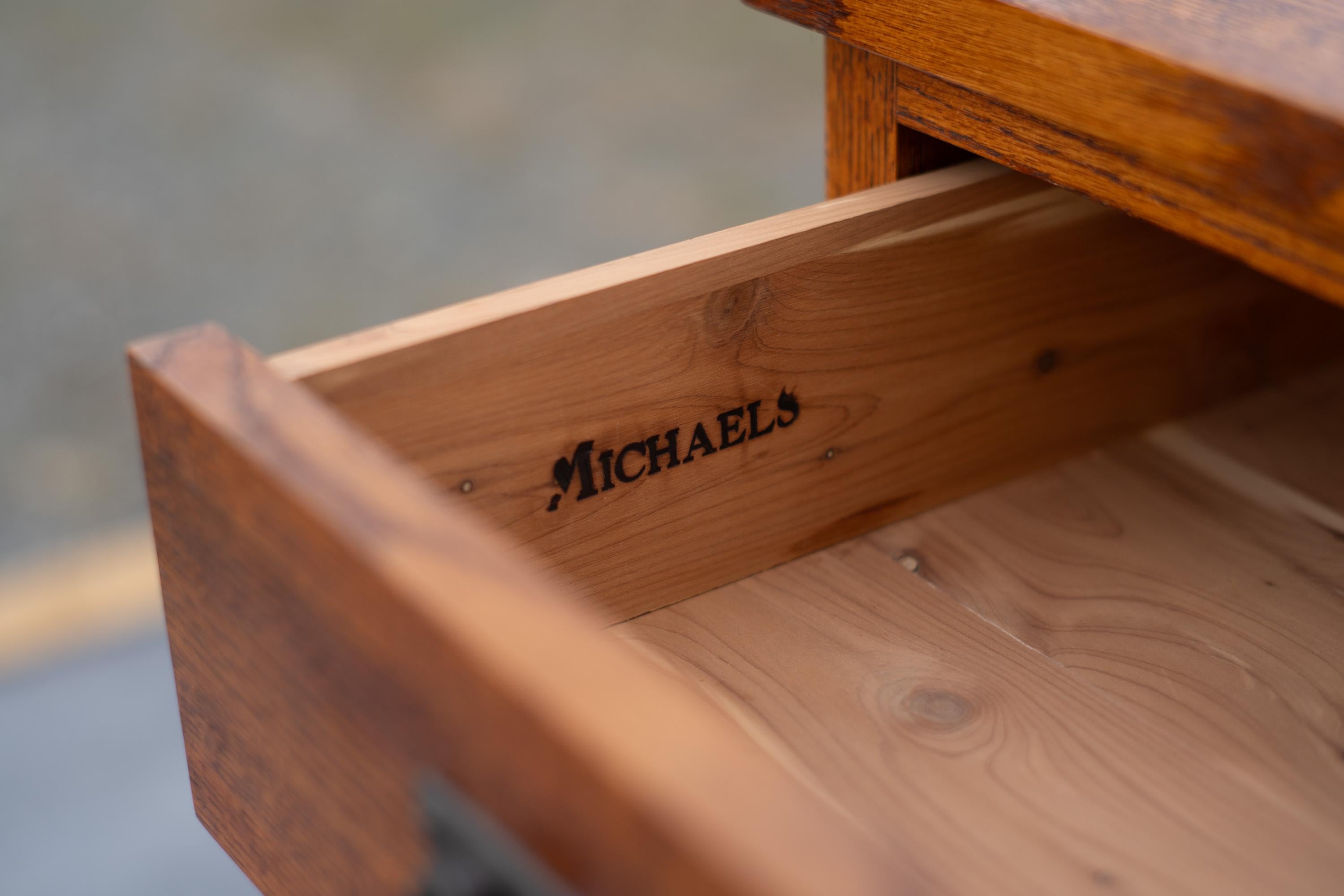 Michael Vermillion for Restoration Hardware Mission Style Chest Golden Oak Cedar 4