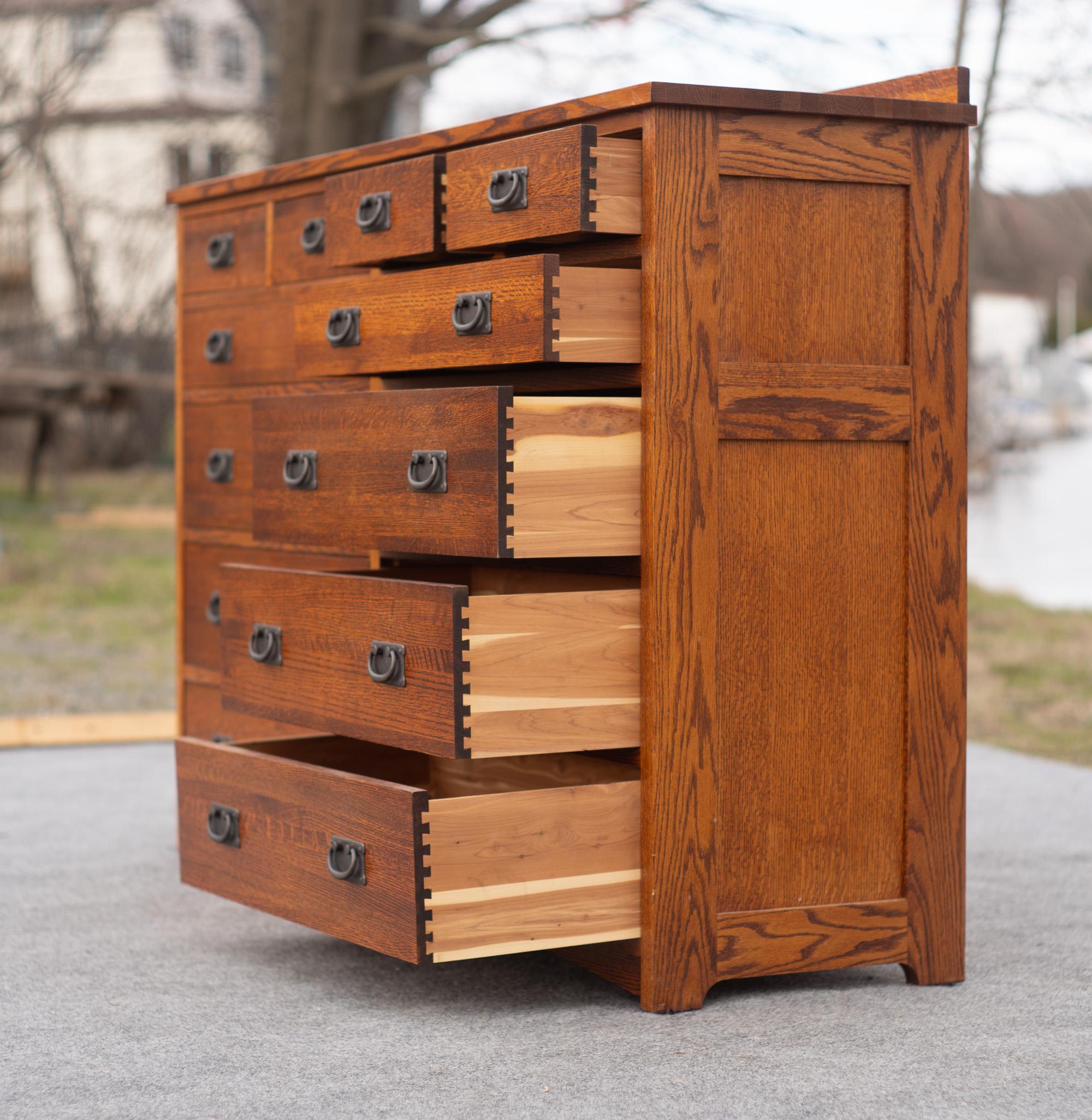 Michael Vermillion for Restoration Hardware Mission Style Chest Golden Oak Cedar 5