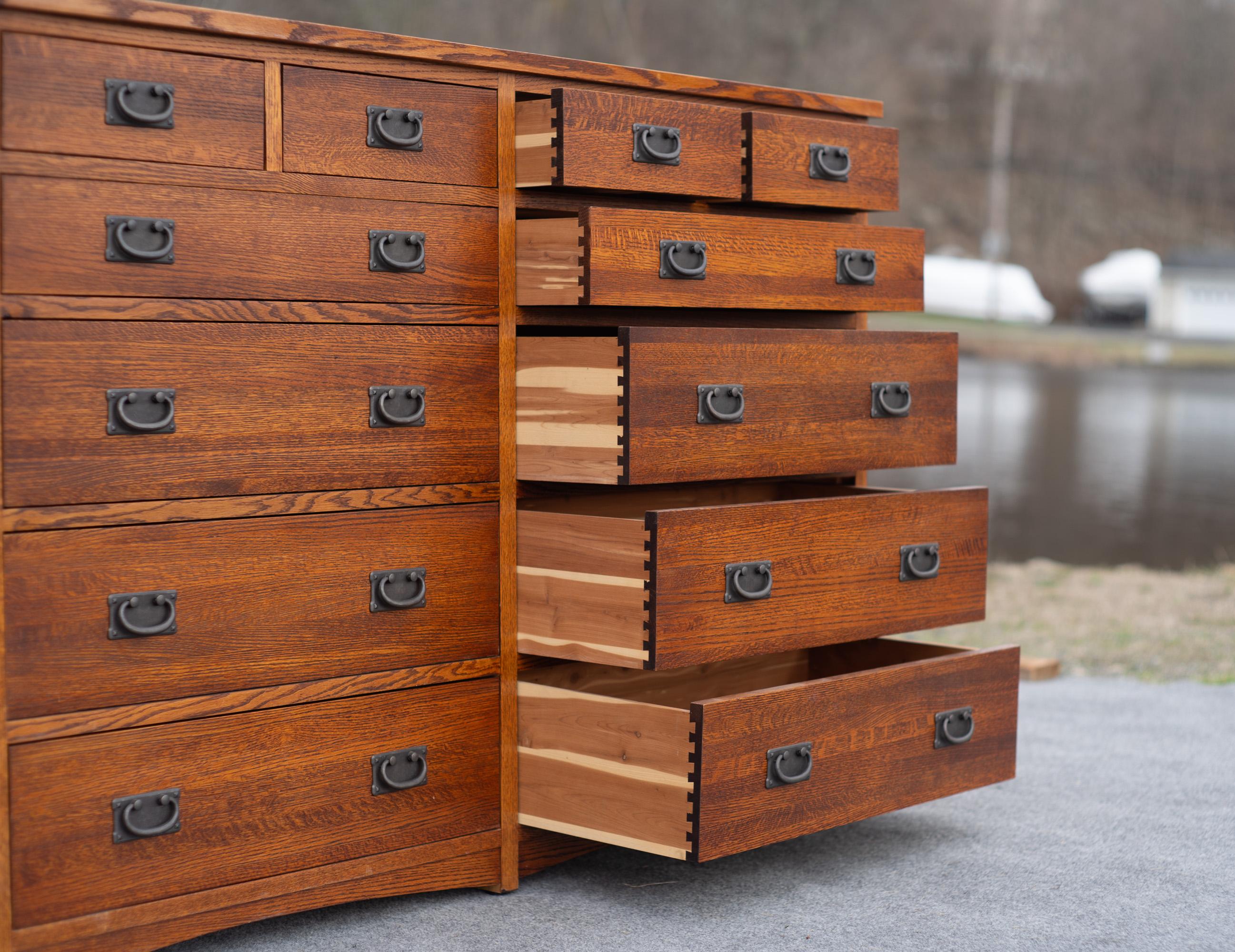 Michael Vermillion for Restoration Hardware Mission Style Chest Golden Oak Cedar 6