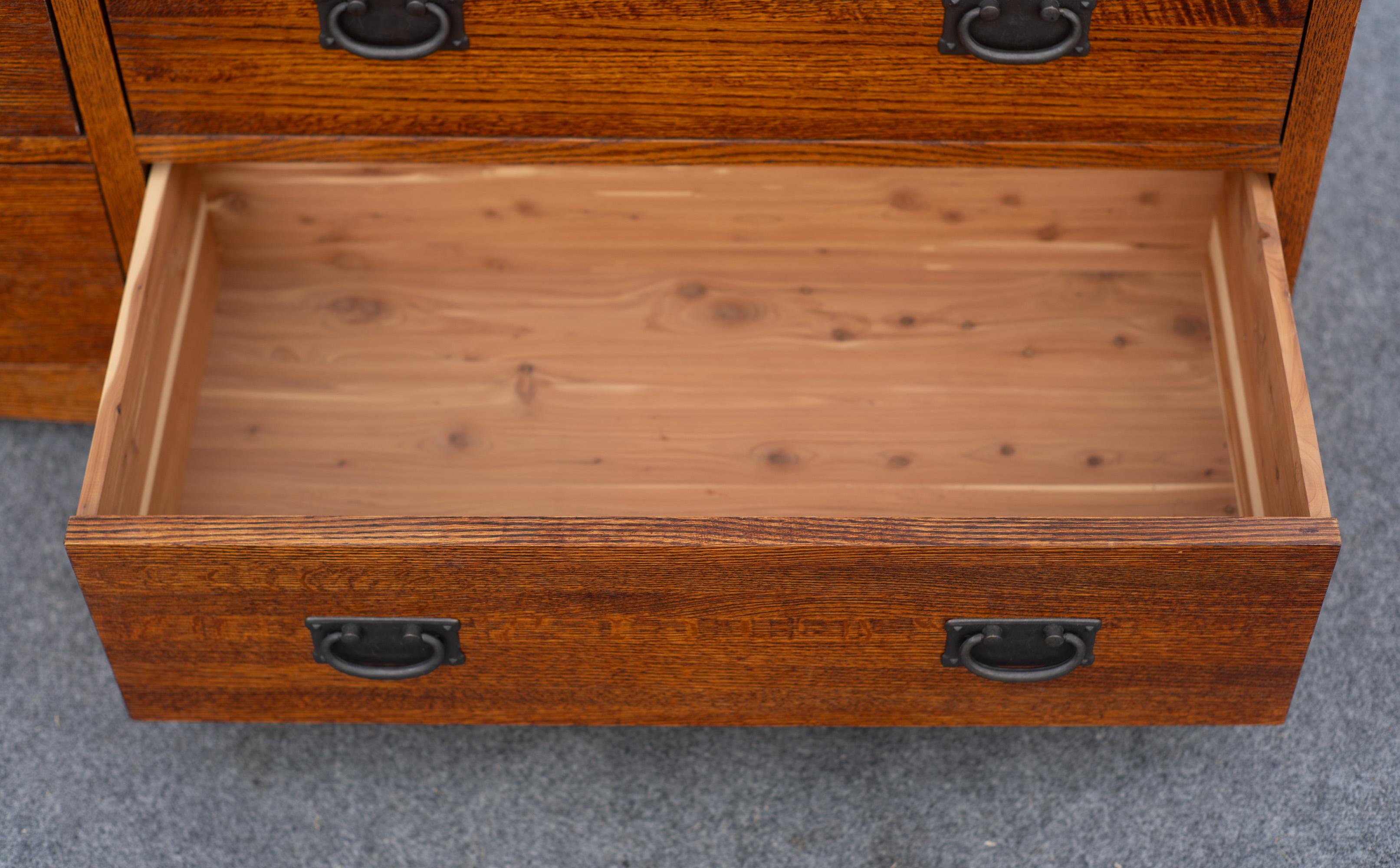 Michael Vermillion for Restoration Hardware Mission Style Chest Golden Oak Cedar 7