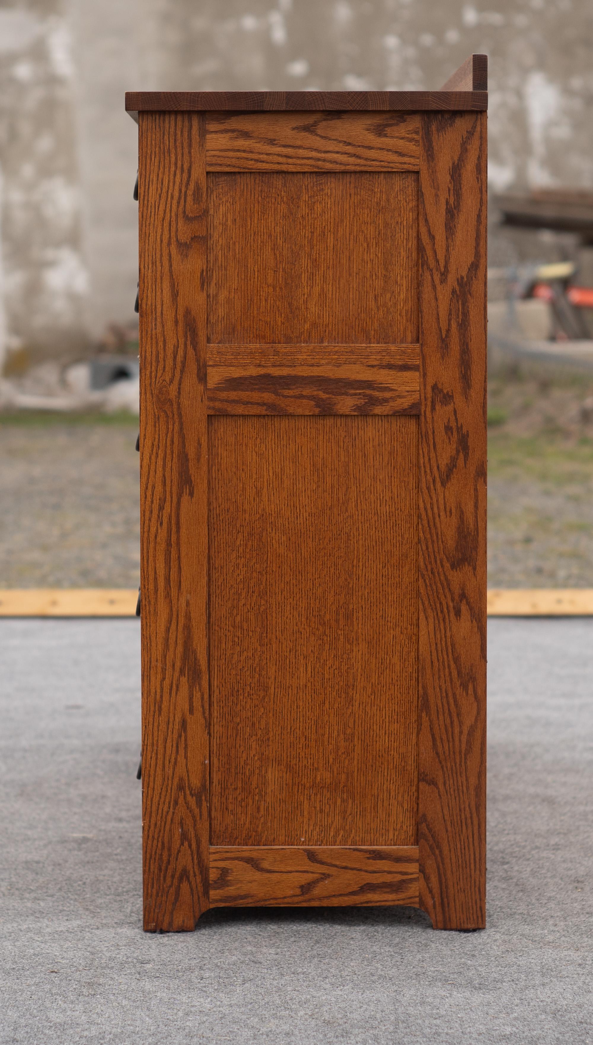Felt Michael Vermillion for Restoration Hardware Mission Style Chest Golden Oak Cedar