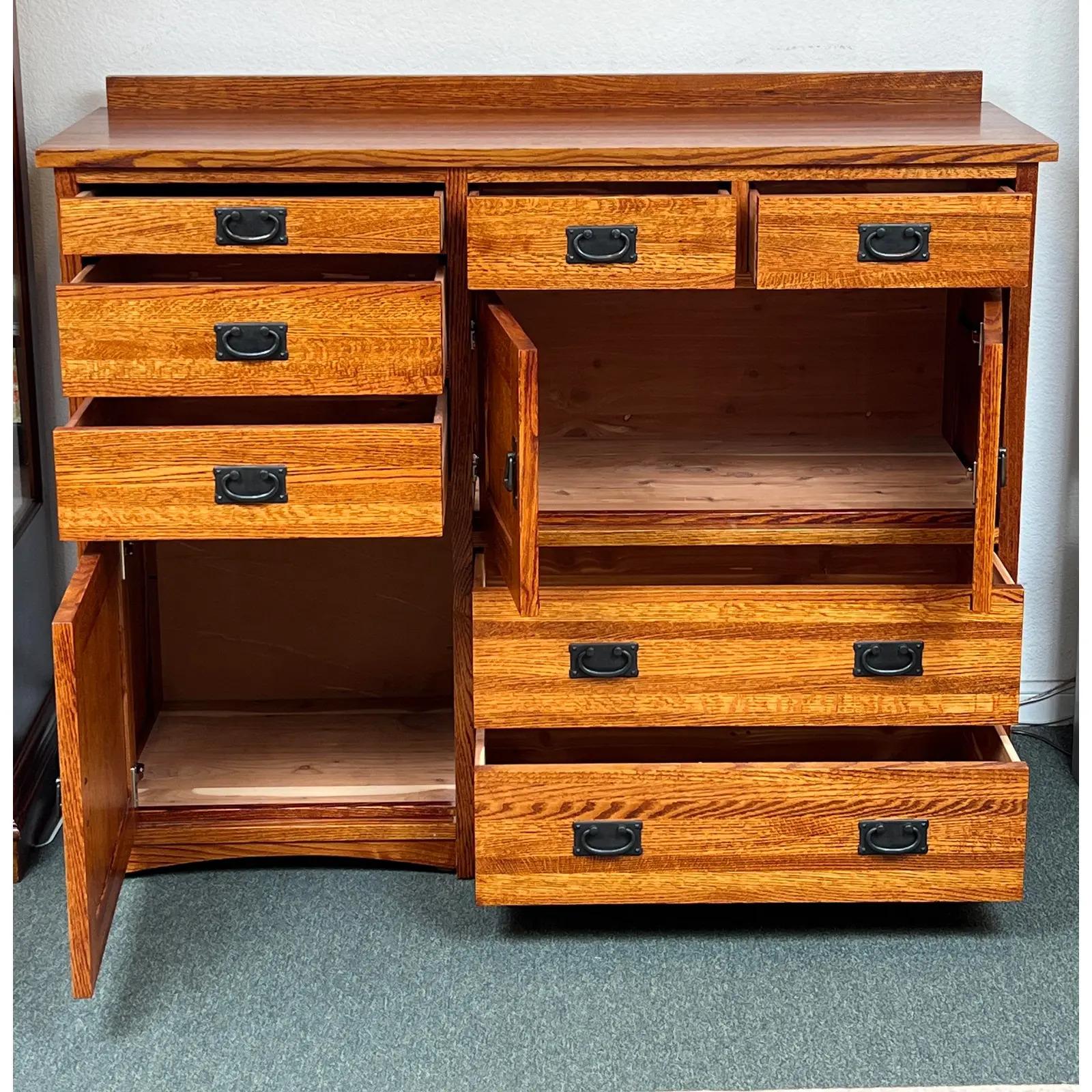 Michael Vermillion for Restoration Hardware Mission Style Chest Golden Oak Cedar 3