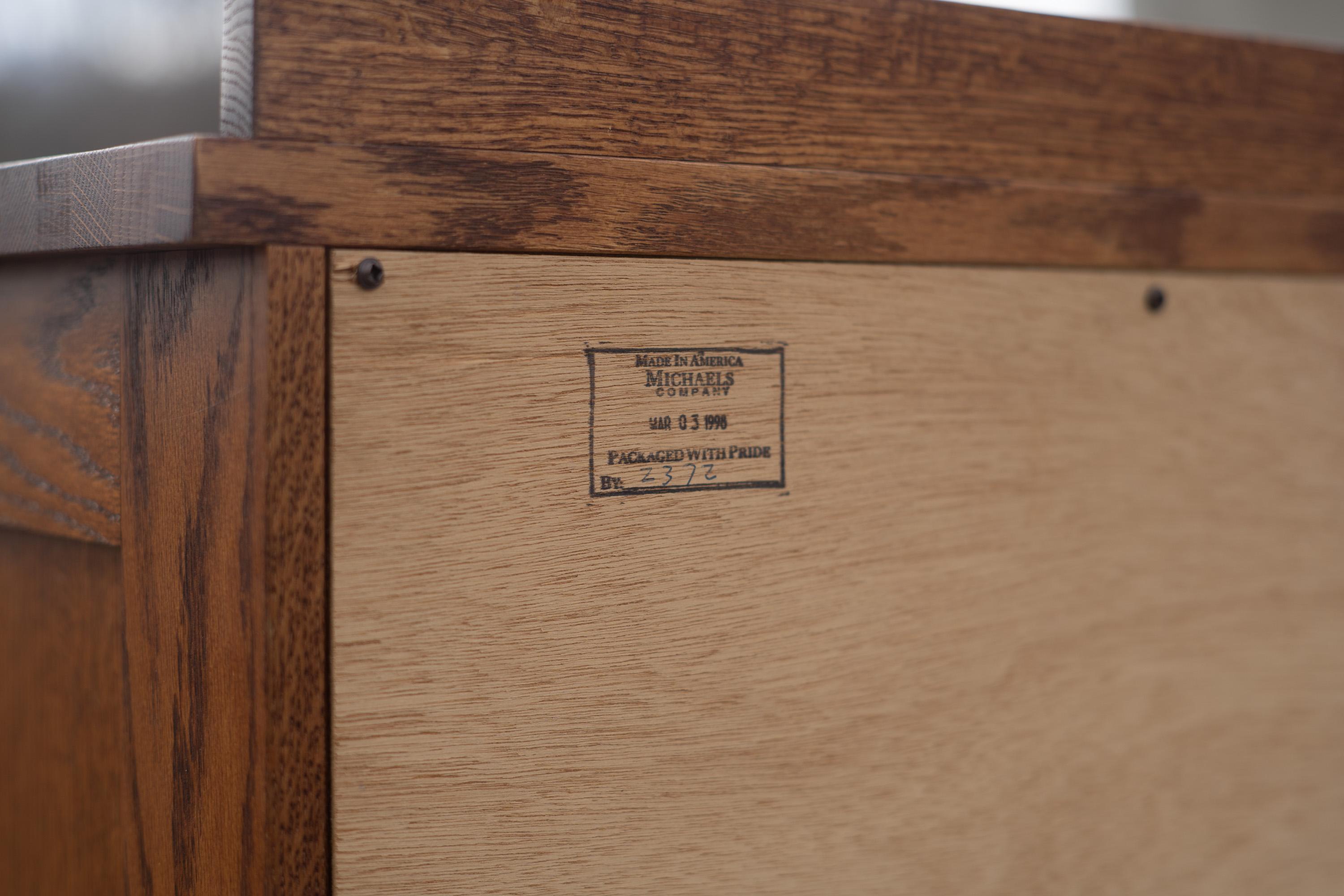 Michael Vermillion for Restoration Hardware Mission Style Chest Golden Oak Cedar 3
