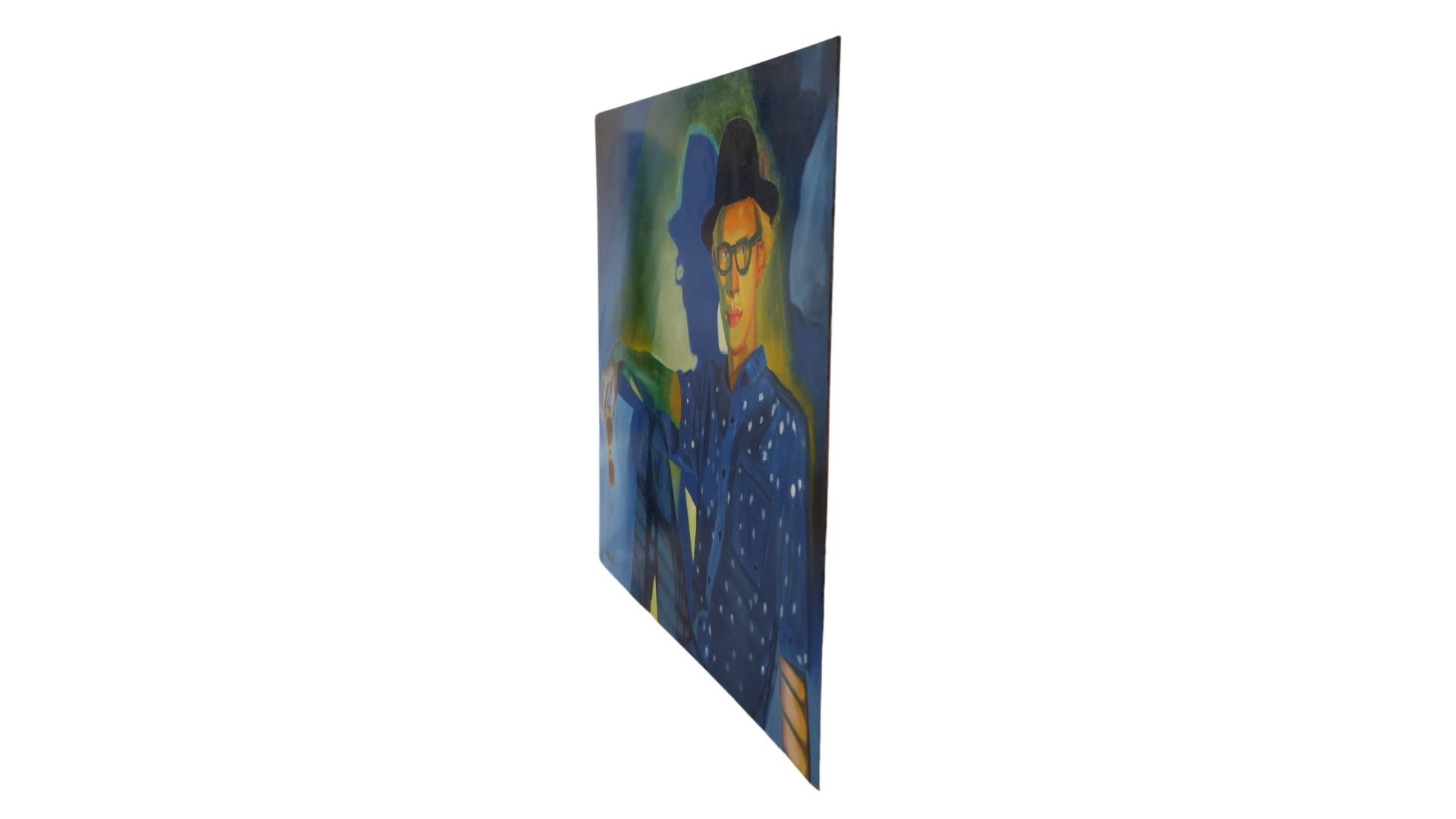 Y puedes dejarte puesto el sombrero - Painting de Michael Vilkin