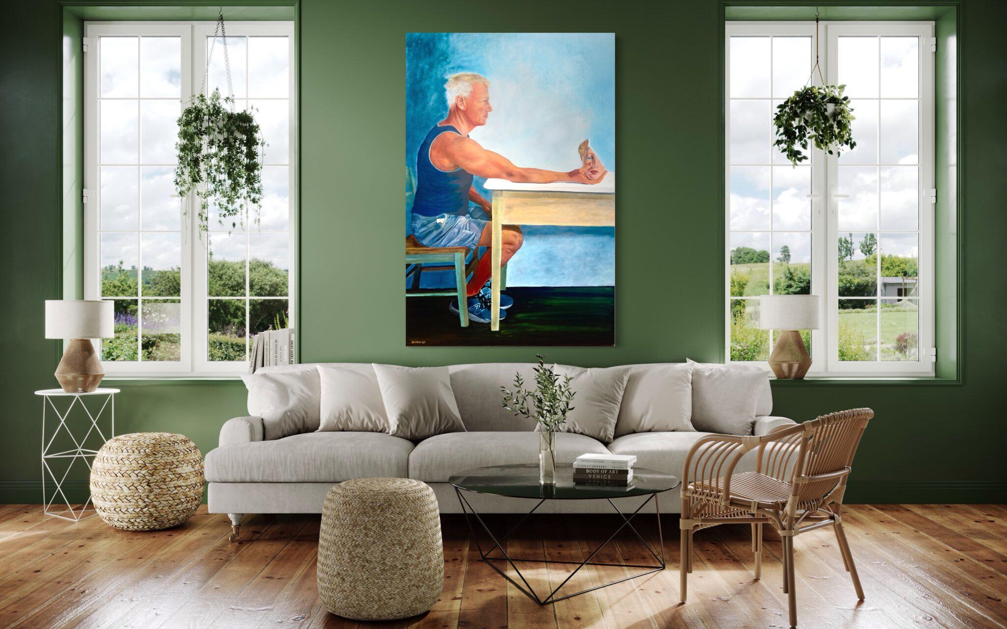 Non Quite ici - Contemporain Painting par Michael Vilkin