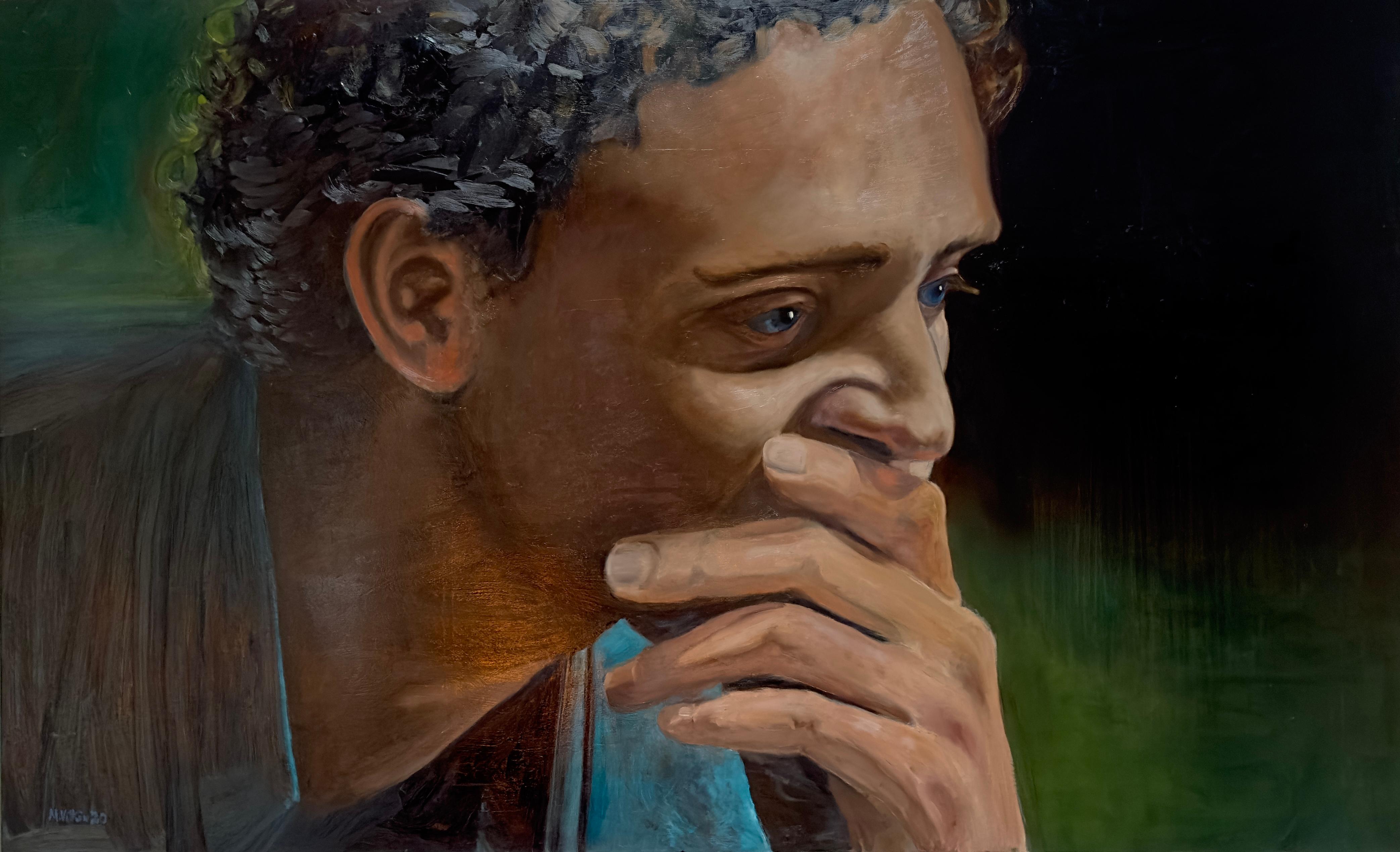 Figurative Painting de Michael Vilkin - Rapt