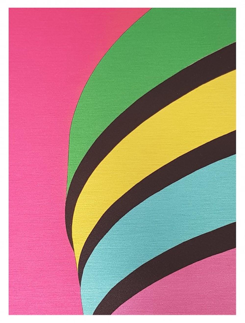Guggenheim, impression en édition limitée, colorée et contemporaine - Print de  Michael Wallner 