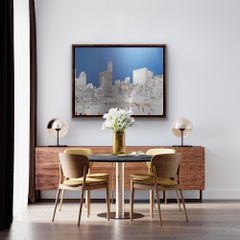Central Park Ice Rink, New York Art, Statement Metal Art, Contemporary Cityscape